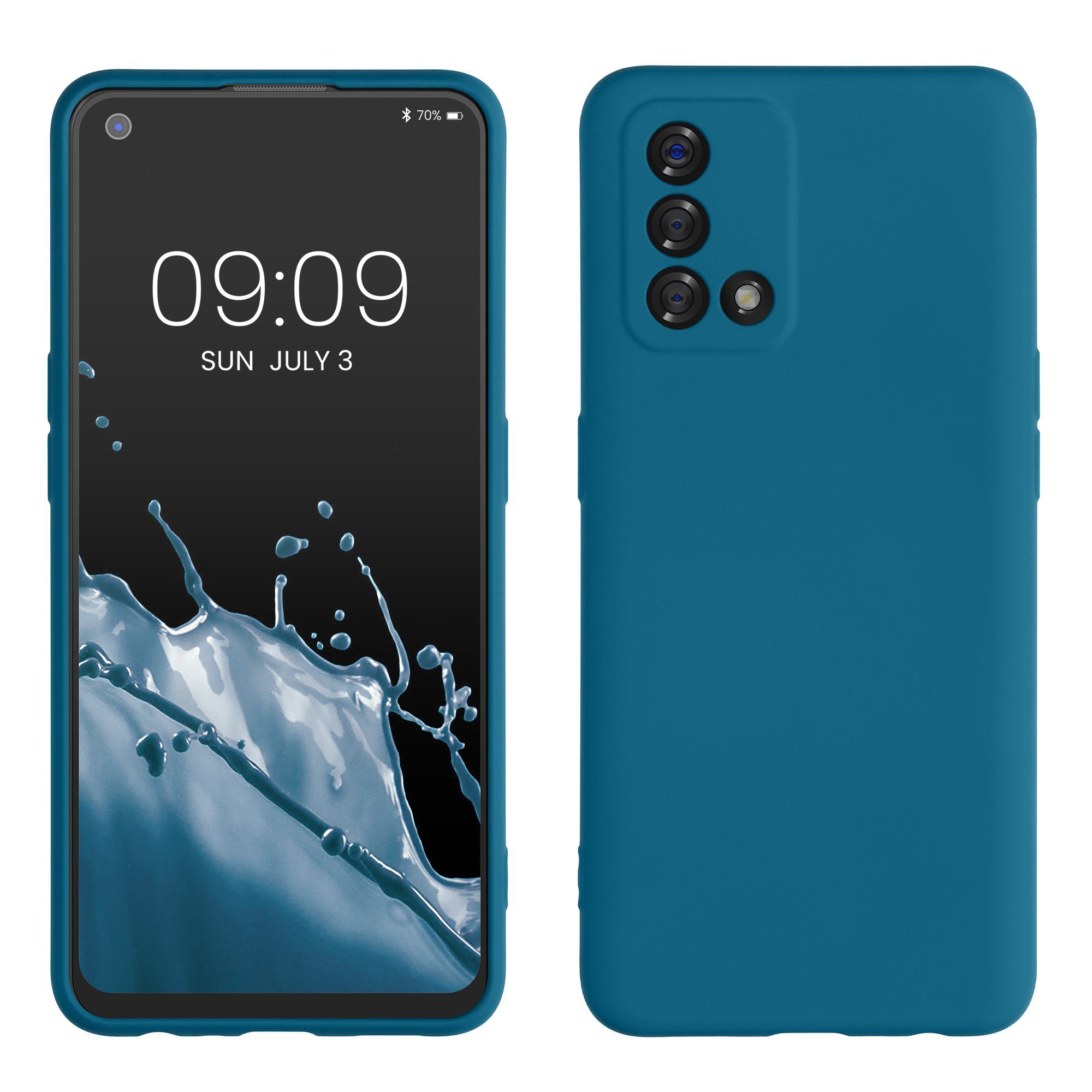 kwmobile Handyhülle Slim Case für Oppo A74, Hülle Silikon Handy - Handyhülle gummiert