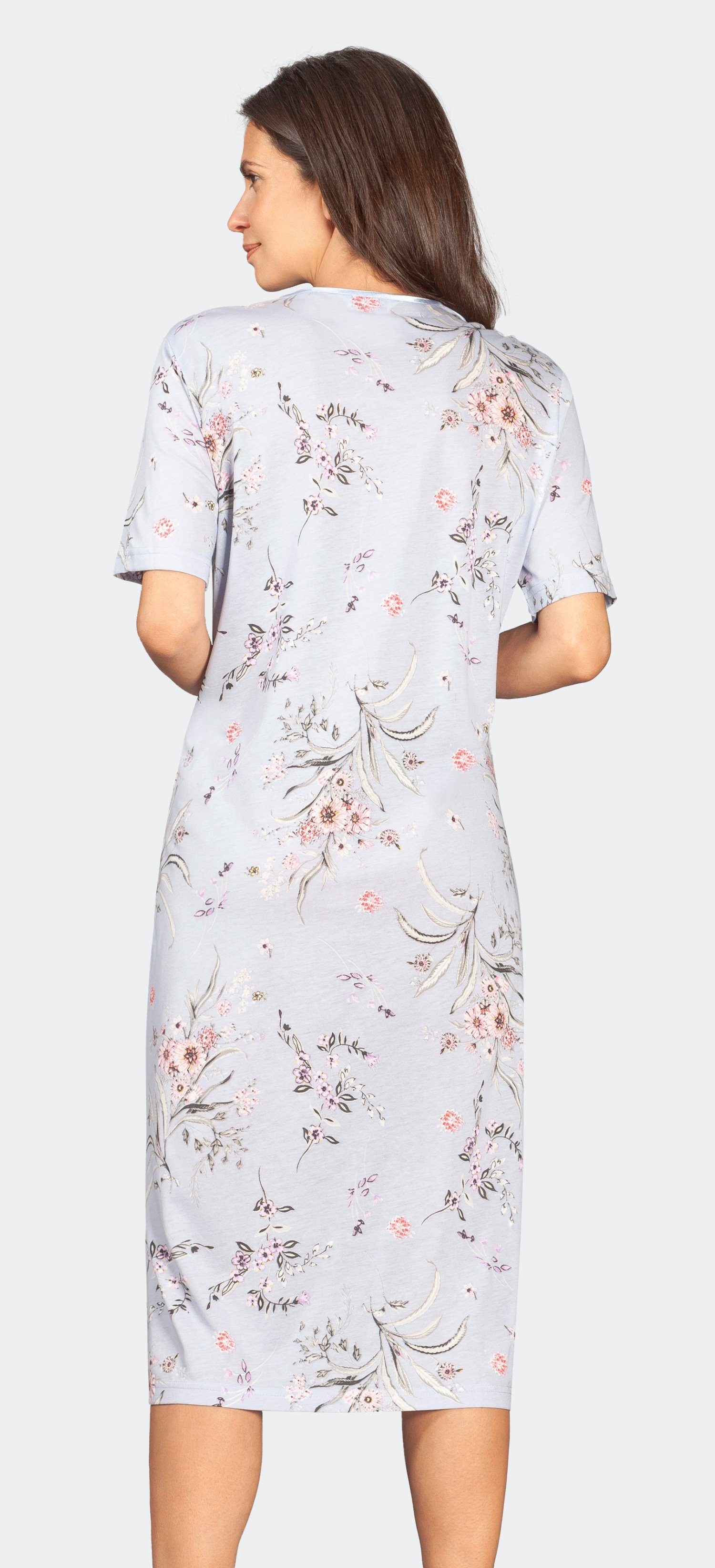 Hajo Nachthemd Damen Schlafshirt mit kurzem Arm (1-tlg) Modisches Design