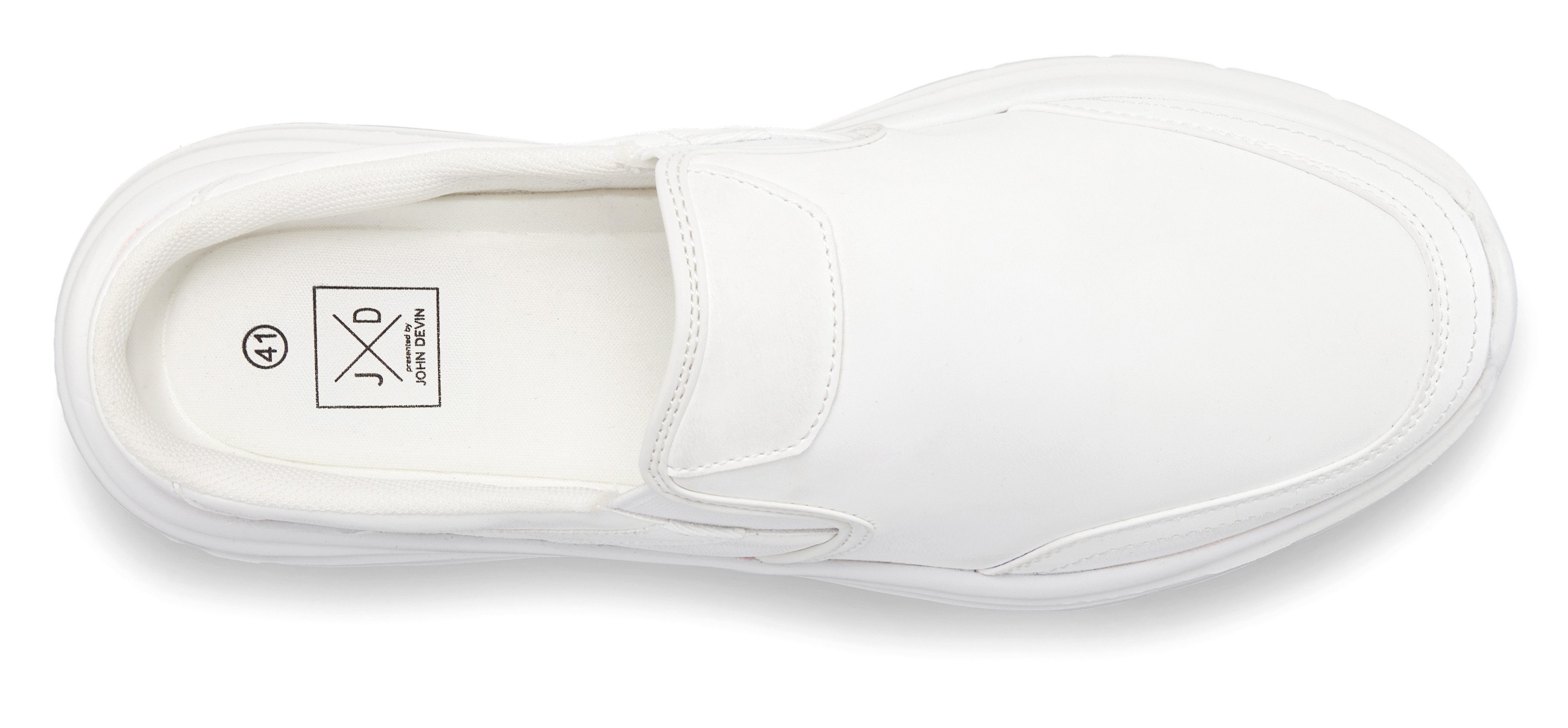 John Devin Clog, Pantolette, Schlappen, Slipper, Slip-On-Sneaker Sabot mit leichter Sohle, Unisex VEGAN