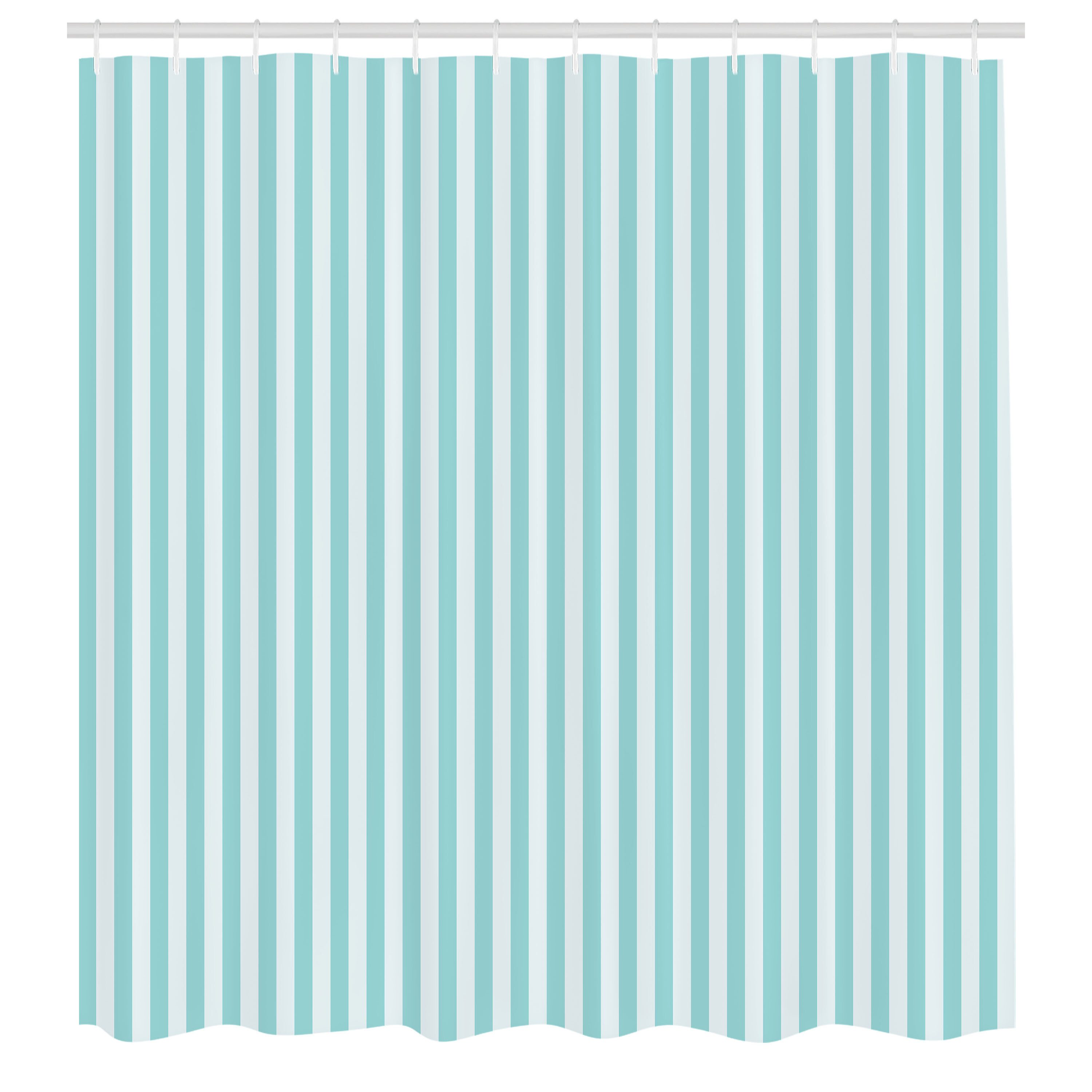 Abakuhaus Duschvorhang Moderner Digitaldruck mit 12 Haken auf Stoff Wasser Resistent Breite 175 cm, Höhe 180 cm, Streifen Vertikale Linie Muster