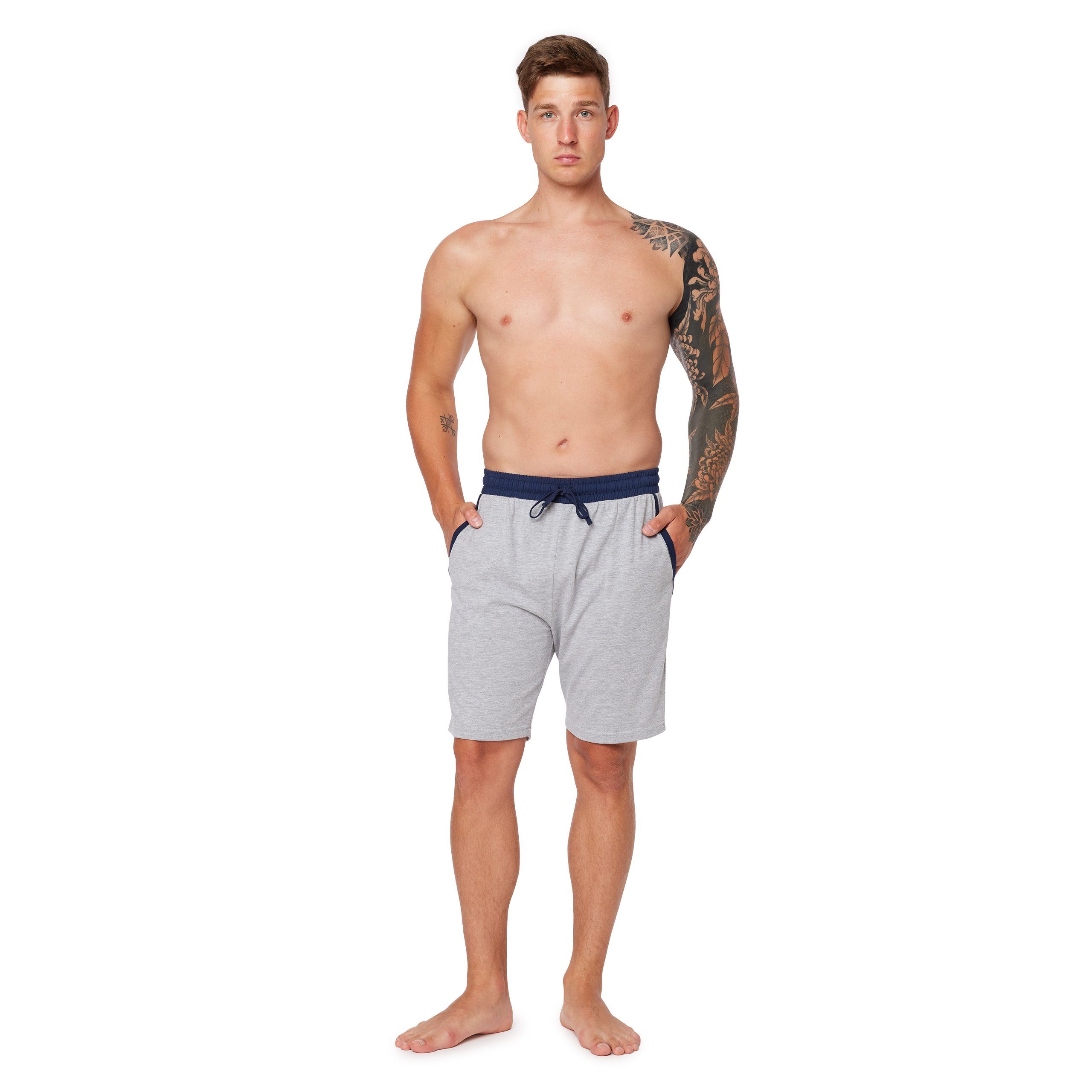 Ladeheid Pyjamashorts Herren Schlafanzughose Kurze Shorts Schlafhose mit Ta günstig online kaufen