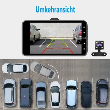 AUKUU Dashcam Autokamera 4 Zoll Full HD 1080P, 170 ° Weitwinkel, Nachtsicht Dashcam (Dashcam)