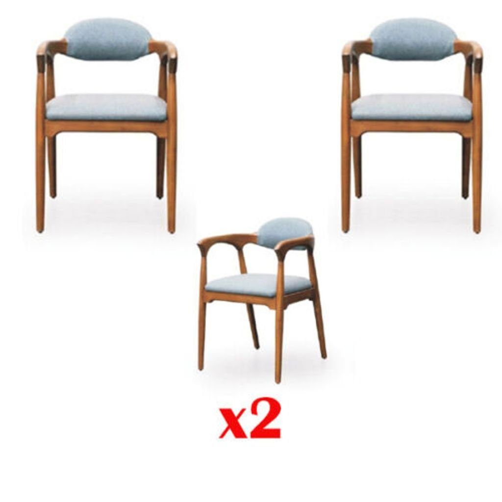 JVmoebel Esszimmerstuhl, Garnitur Esszimmerstuhl Stühle Sessel italienischer Stil 2X Neu Set