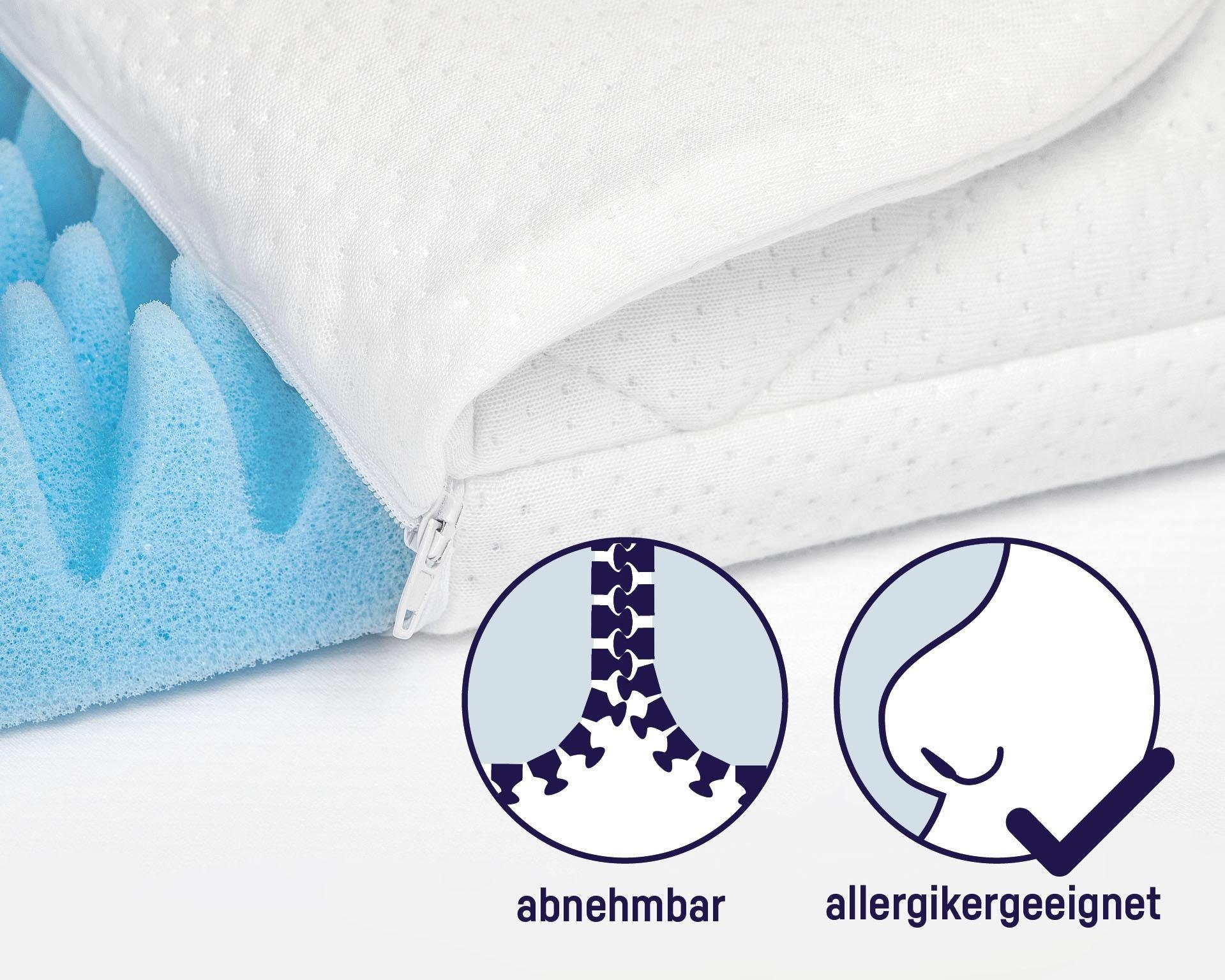 Babymatratze Dr. Lübbe Air Plus, Allergiker geeignet (Hausstauballergiker), Julius Zöllner, 5 cm hoch, Matratze für Stubenwagen, Größe: 47x82 cm – Bild 5 von 5