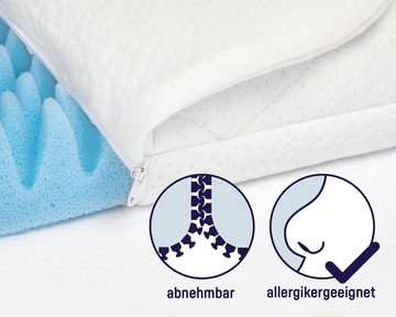 Babymatratze Dr. Lübbe Air Plus, Allergiker geeignet (Hausstauballergiker), Julius Zöllner, 5 cm hoch, Matratze für Stubenwagen, Größe: 47x82 cm