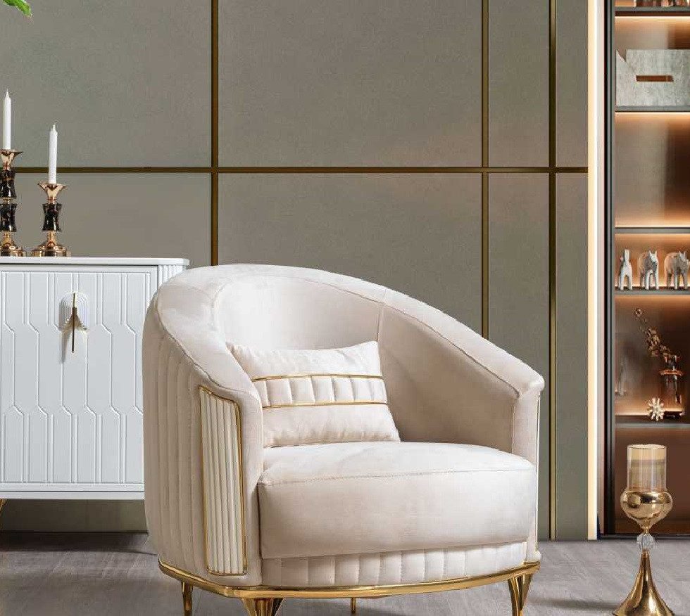 Loungesessel Luxuriöser Polstersessel mit hochwertigem Textilbezug