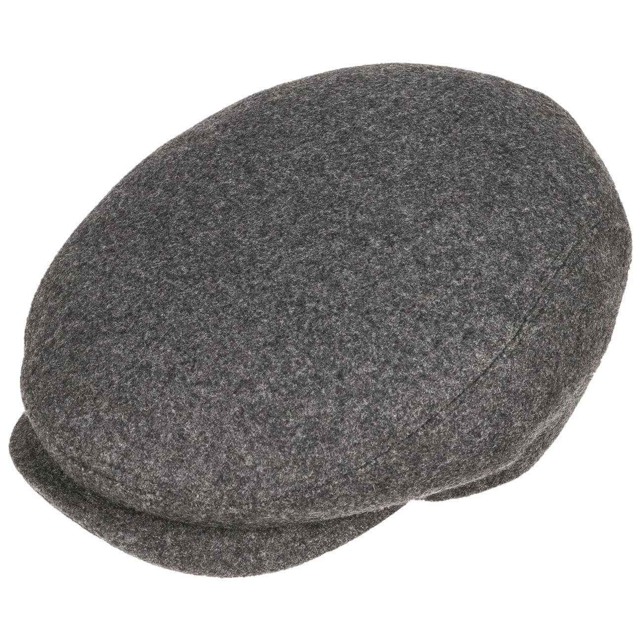 mit in Italy Cap Flatcap Schirm, Flat (1-St) Lierys anthrazit Made