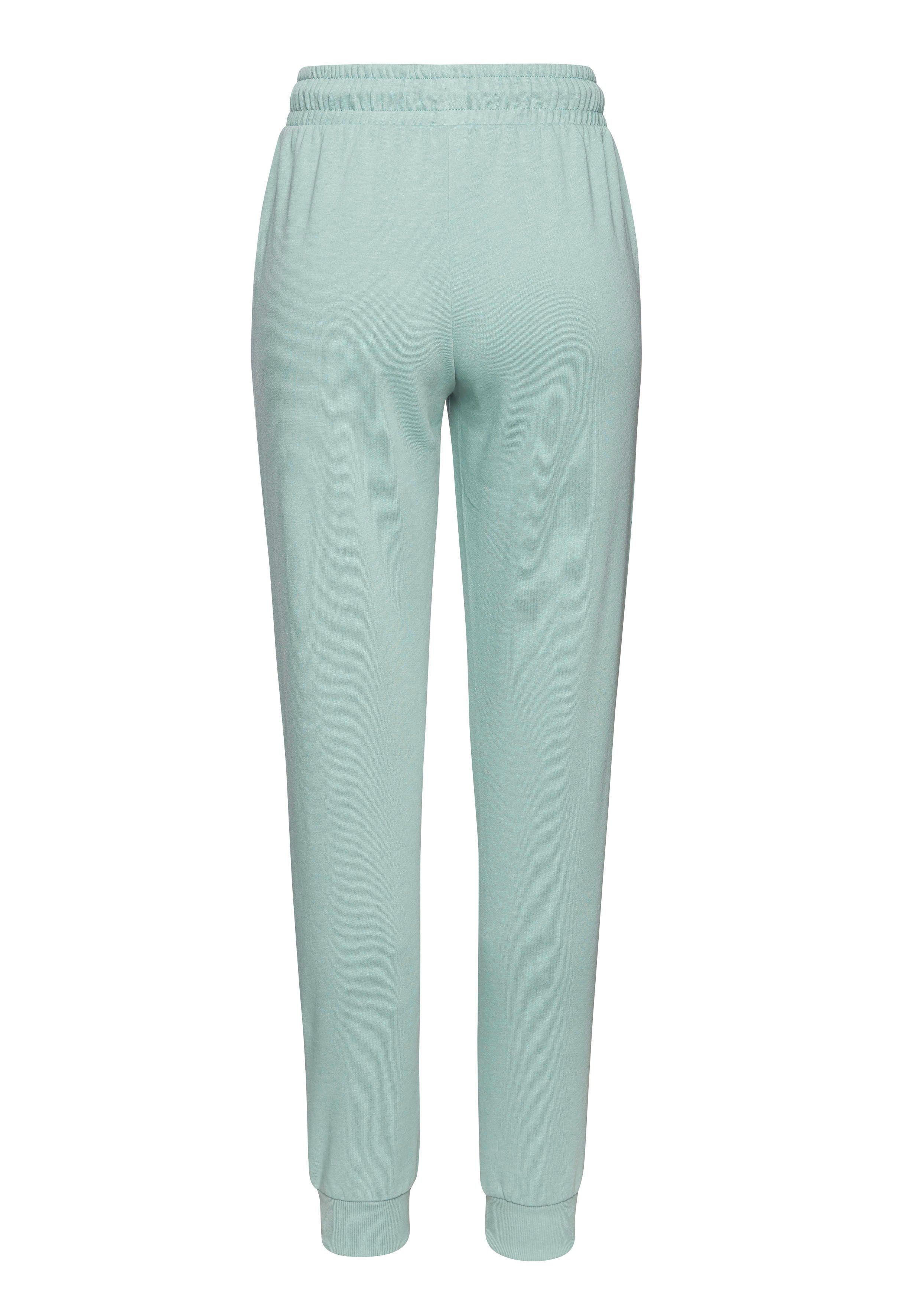 Buffalo Sweathose Loungehose mit seitlichen Taschen und kleinem Druck, Loungewear