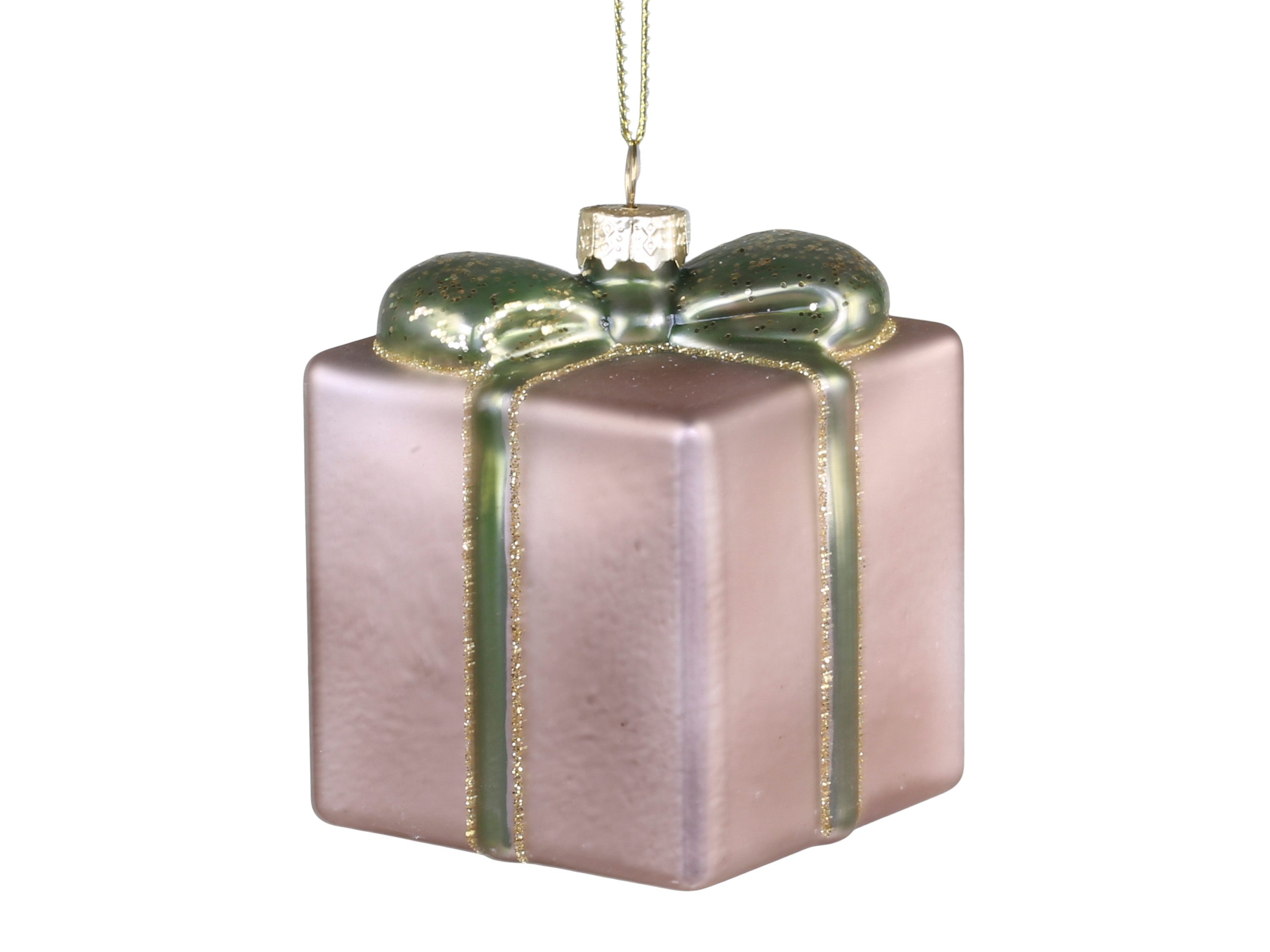 Chic Antique Christbaumschmuck Weihnachtsanhänger Samt Glas Antik Gold Grün Silber Baumschmuck, aus Glas oder Polyresin, mit Glitzer, Samt, Gold, Silber, Bunt