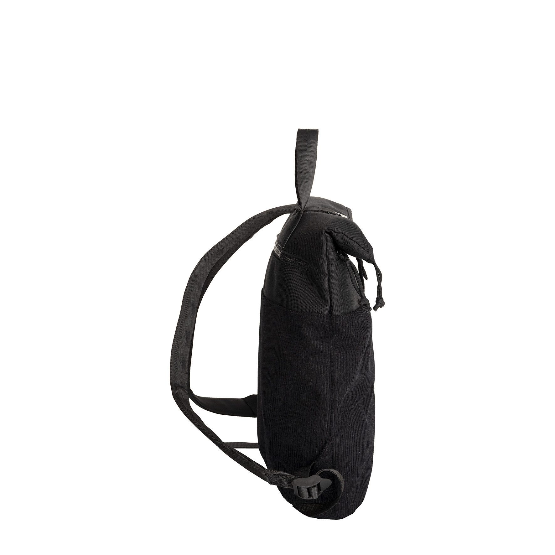 NEW REBELS Cityrucksack kleiner Roll Up RollTop Kurier Rucksack Ribbi Los Angeles Cord, trendige Kordoptik