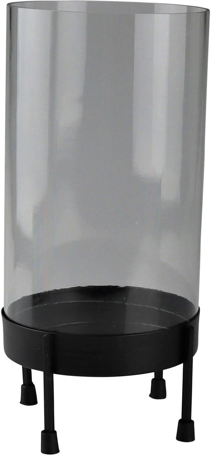 Windlicht (1 Design Eisen Stumpenkerzenhalter aus und St), AM Glas