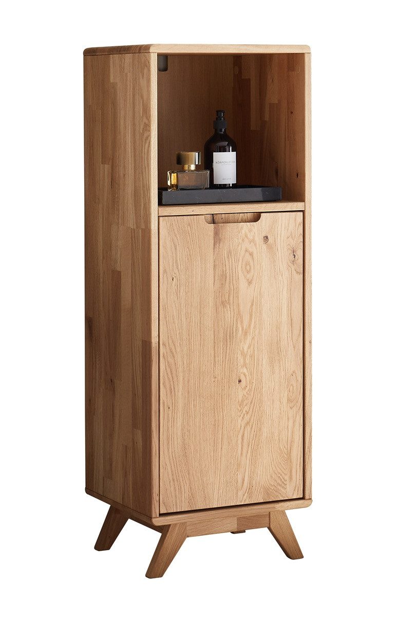 Main Möbel Midischrank Badmidischrank 40x115cm 'Memphis' Wildeiche massiv geölt