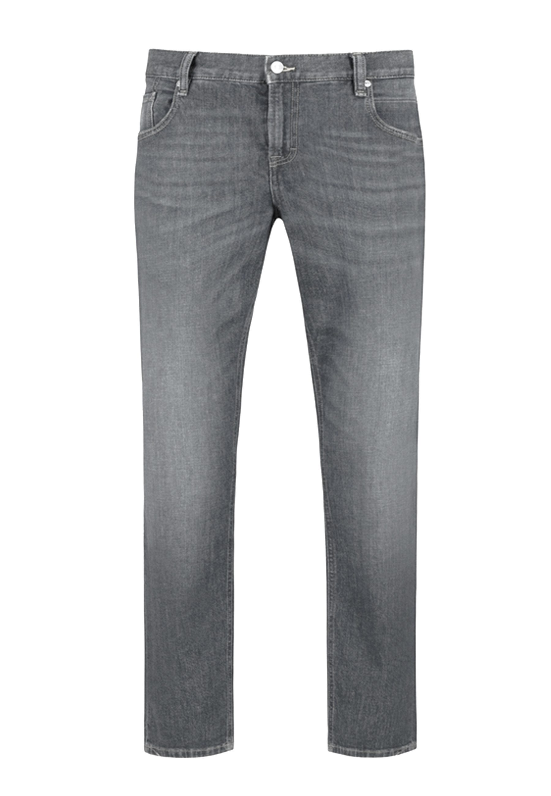 Alberto 5-Pocket-Jeans Alberto Herren Jeans Bill - grey (1-tlg)