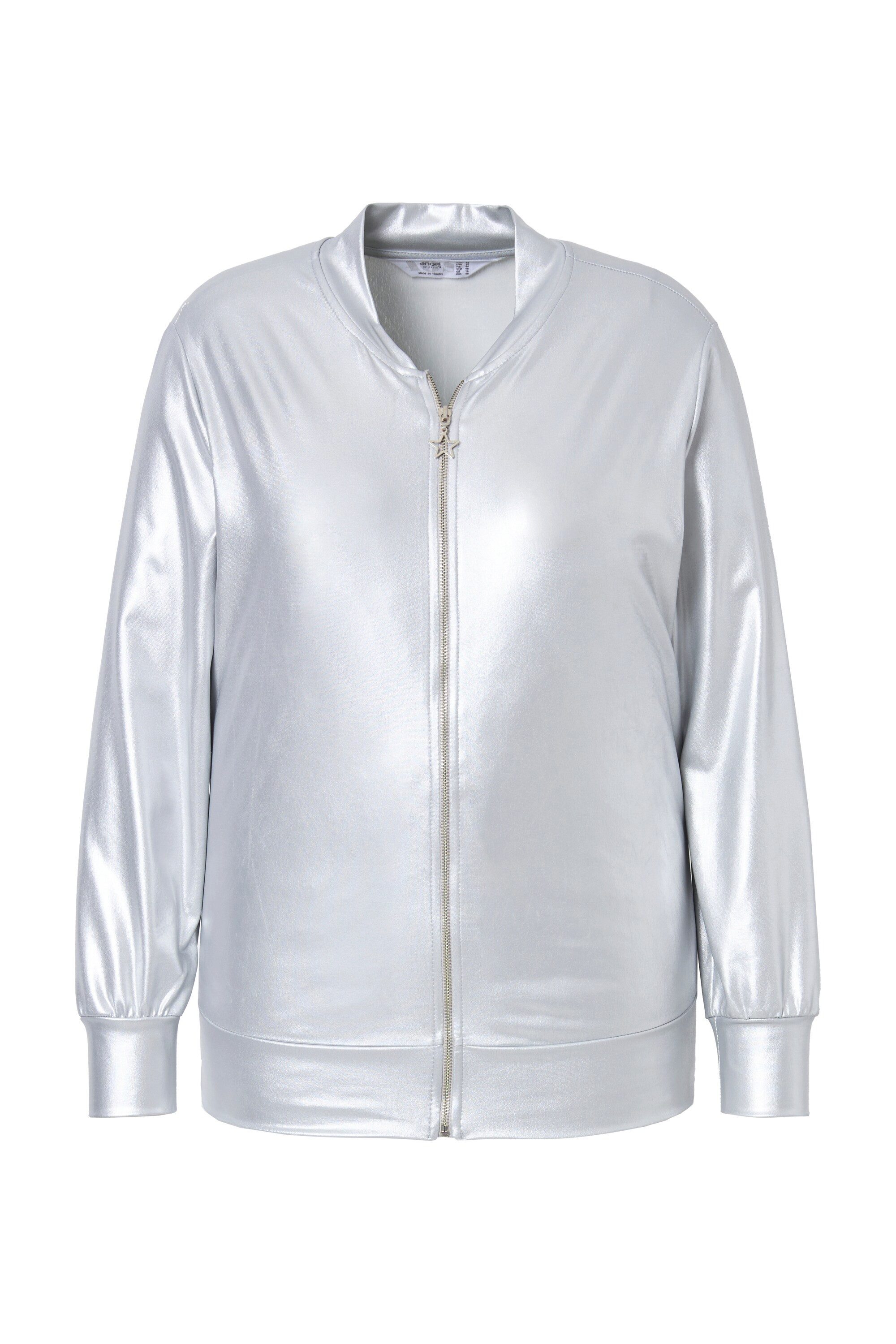 Angel of Style Kurzjacke Blouson Silber-Metallic Zipper günstig online kaufen