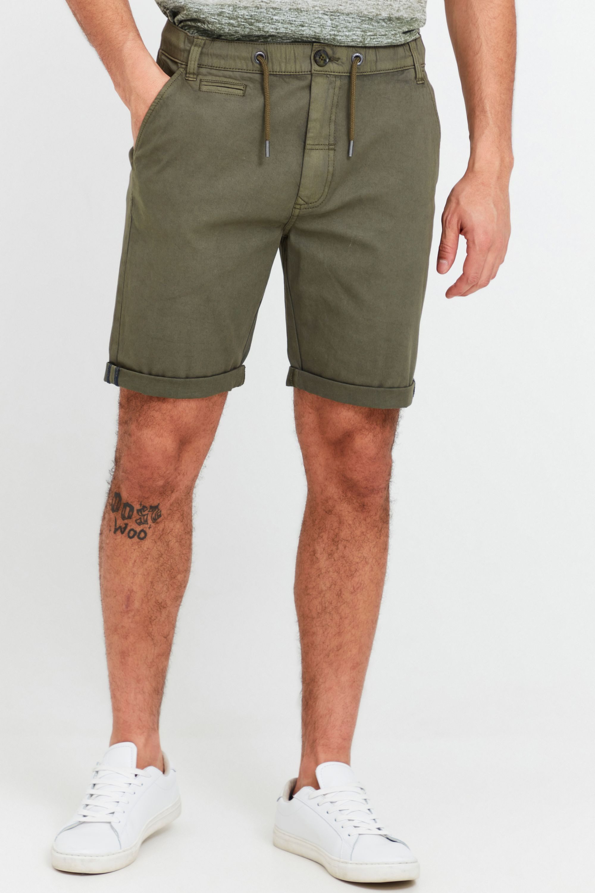 !Solid Chinoshorts SDLaris Chino Shorts elastischem Bund und Kordeln