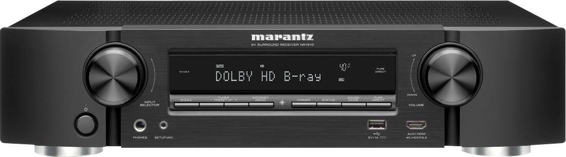 Marantz NR1510 5.1 HDMI-Eingänge voller LAN mit AV-Receiver WLAN), (Bluetooth, HDCP (Ethernet), 6