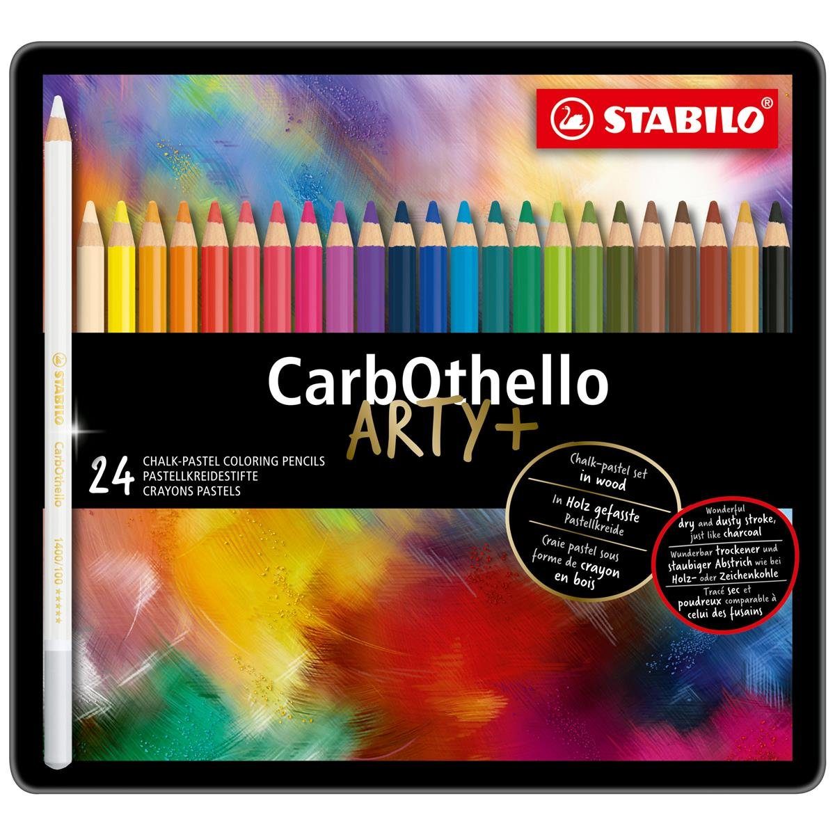 STABILO Kreidemarker STABILO CarbOthello Pastellkreidestift - 24er Metalletui