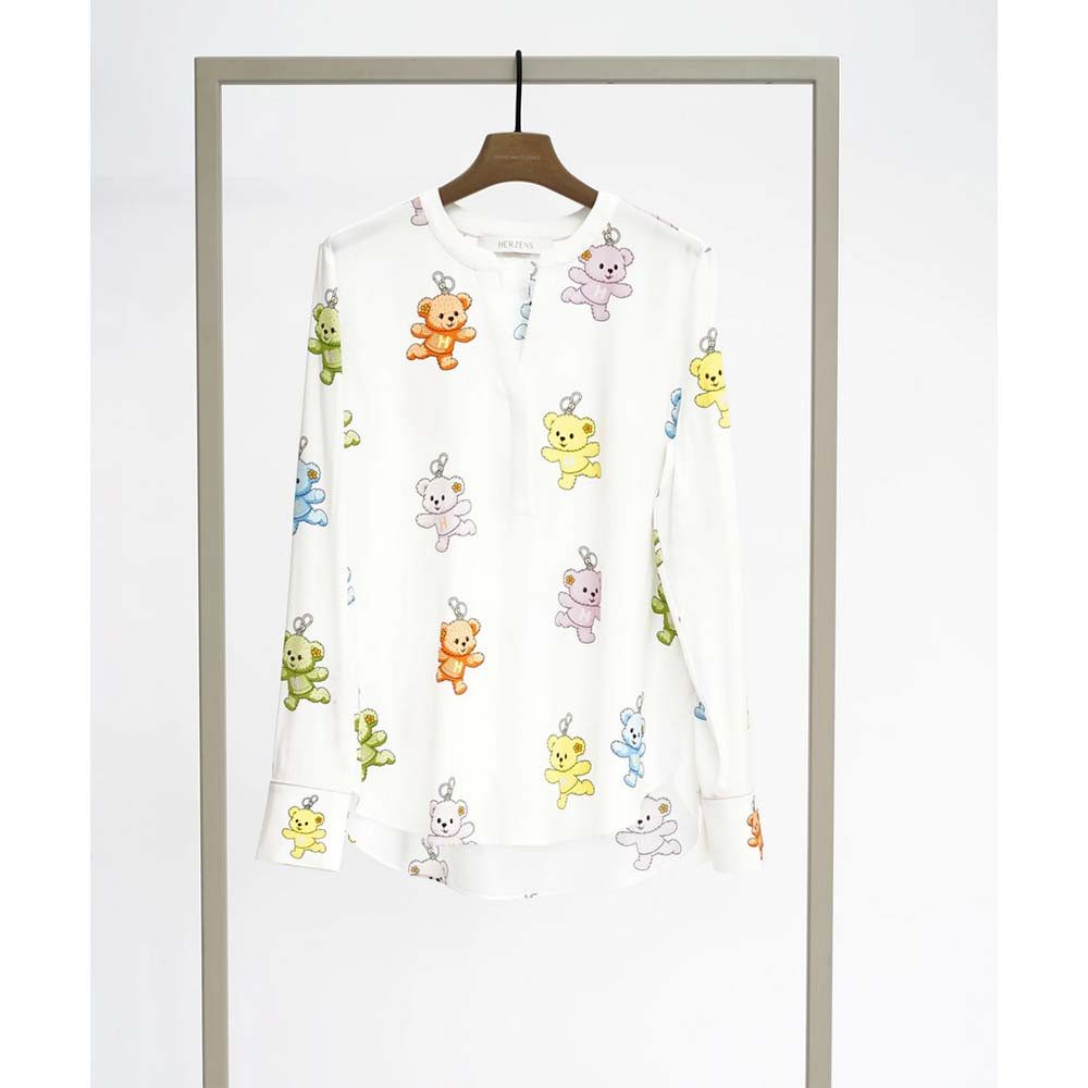 Herzensangelegenheit Blusentop 25261 6088 Seidenbluse mit Tunika-Ausschnitt günstig online kaufen