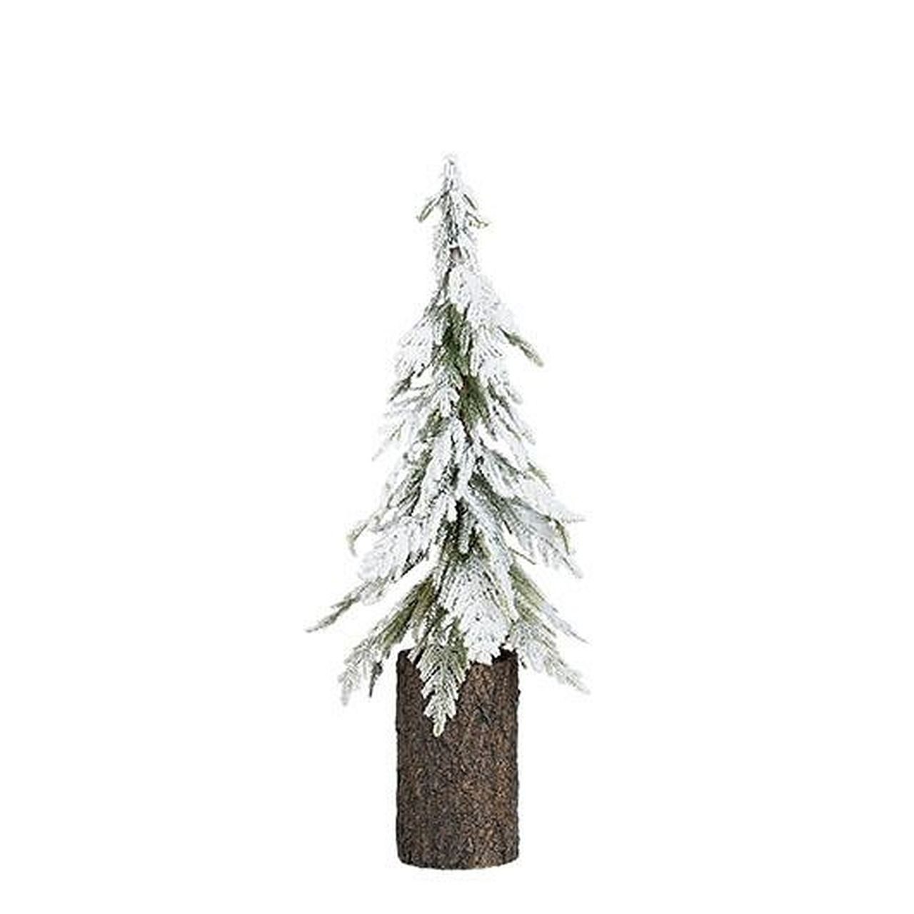 edelman Künstlicher Weihnachtsbaum Weihnachtsbaum im Jute Sack oder Baumstamm teilweise beschneit, Fichte, Beschneite Optik
