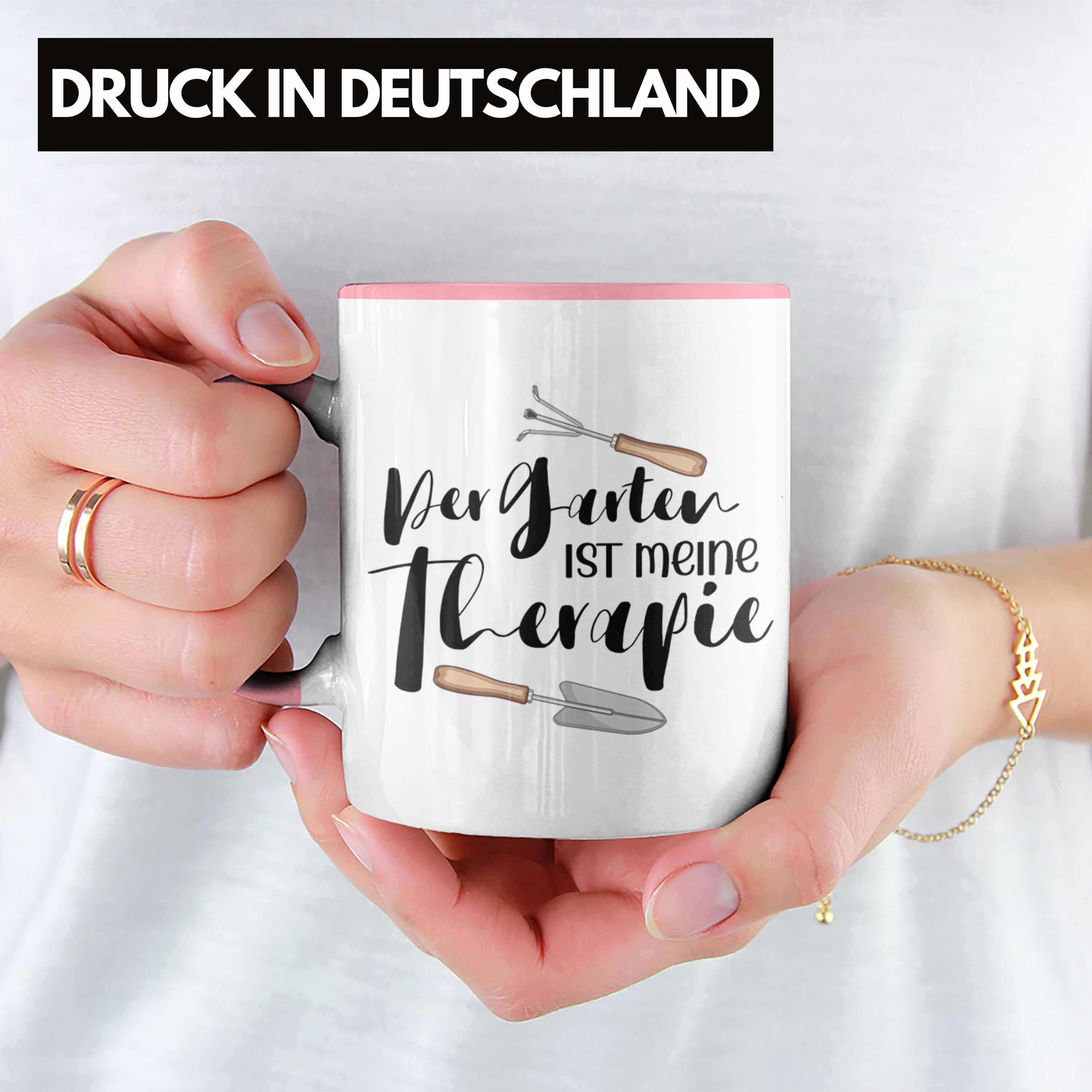 Therapie Mann Trendation Trendation Garten Tasse Der - für Ist Rosa Tasse Frau Geschenk Mein Gärtner