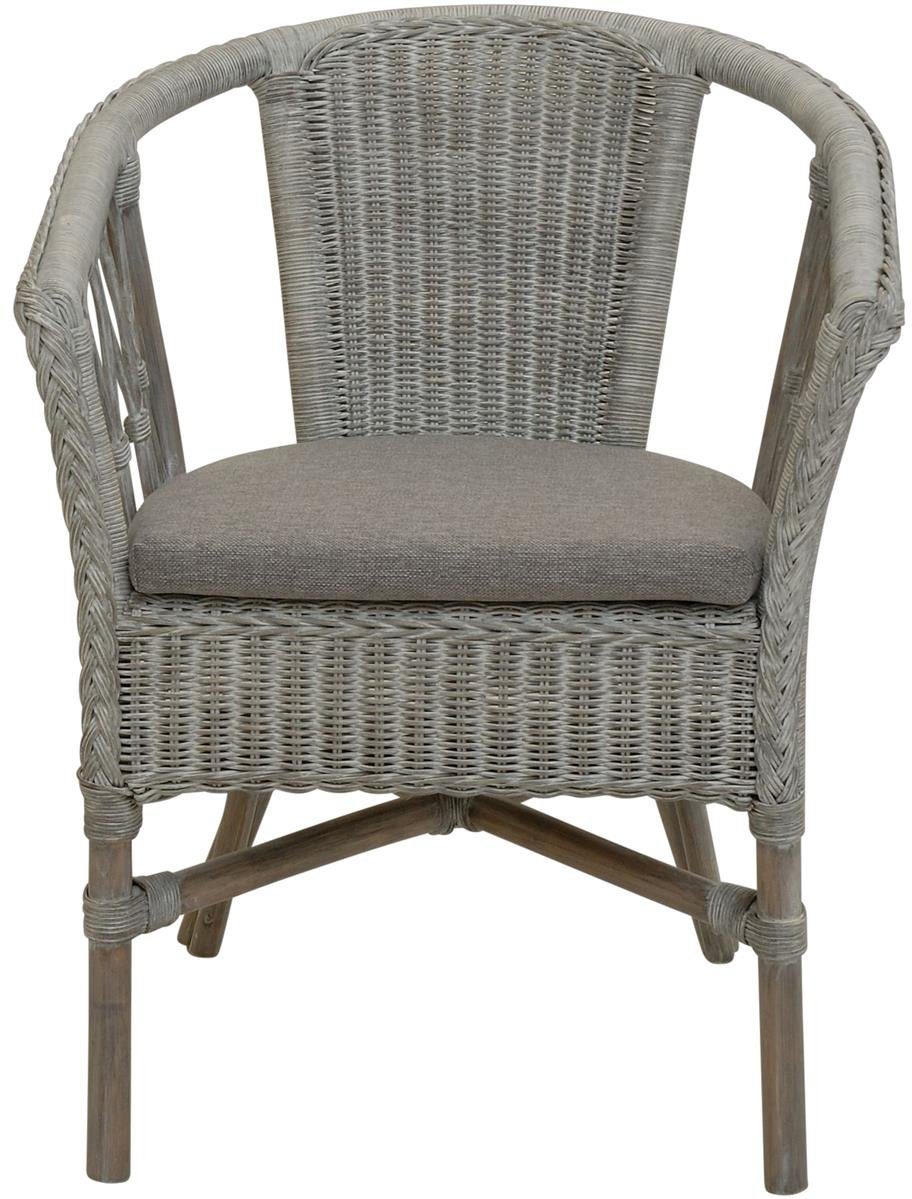 Krines Home Sessel Stapelbarer Rattansessel Bistro günstig online kaufen