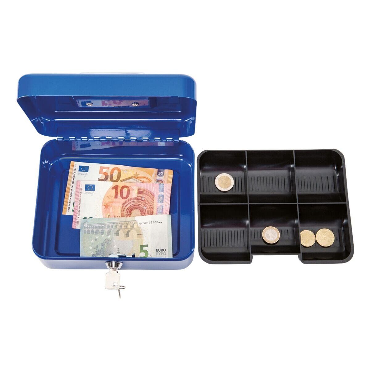 MAUL Geldkassette 2, 6 Münzgeldfächer / 1 Scheinfach