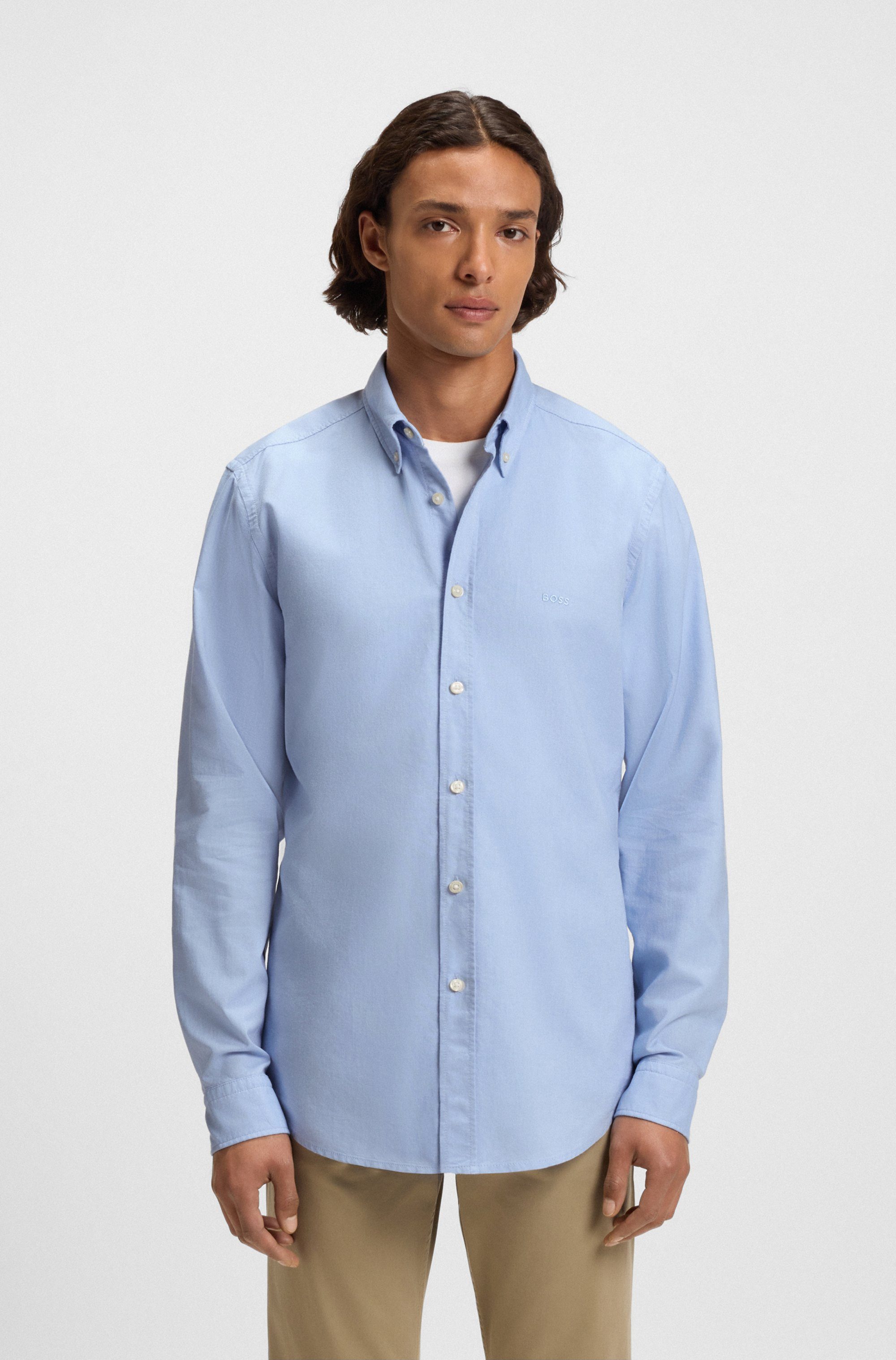 BOSS ORANGE Businesshemd Rickert mit Button-down-Kragen günstig online kaufen