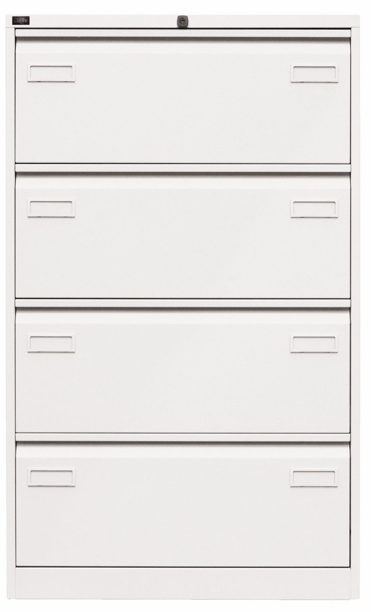 Bisley Hängeregisterschrank Hängeregistraturschrank Light in Verkehrsweiß - Maße: H 132 x B 80 x T 62 cm