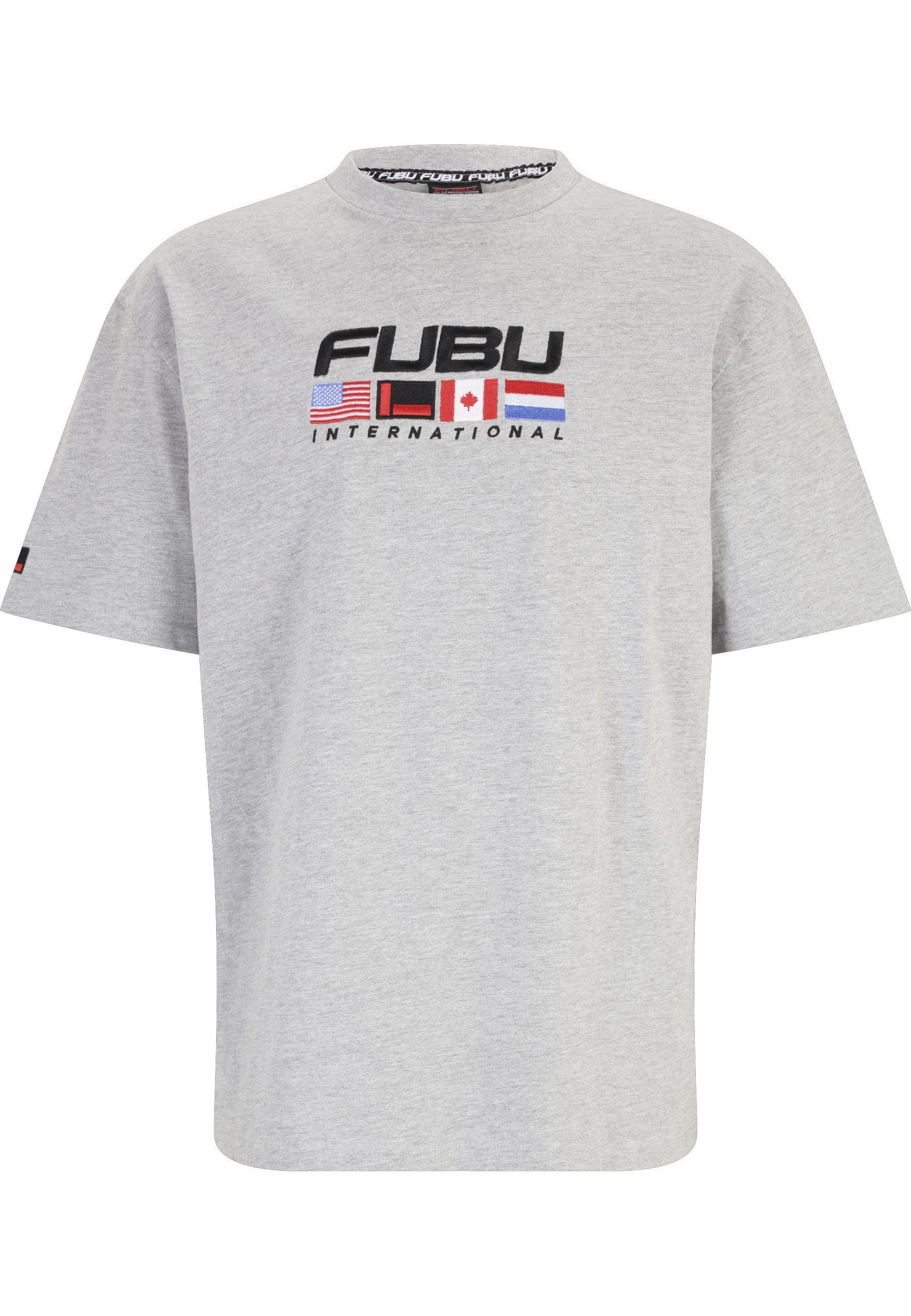 Fubu T-Shirt Fubu FBMQ12121GRY1 Fubu Corporate Intnl T-Shirt (1-tlg)