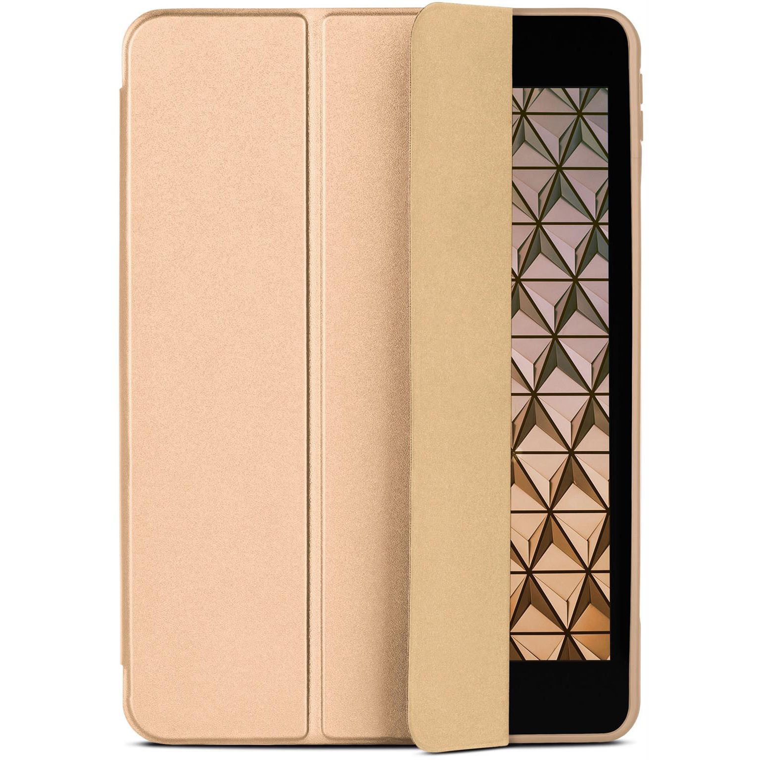 ONEFLOW Tablet-Hülle für iPad Air 1 (2013) Flip Cover Clarity Case Gold 9,7 Zoll, 360° Schutzhülle Ultra Dünn mit Ständer Slim Book Folio Standfunktion
