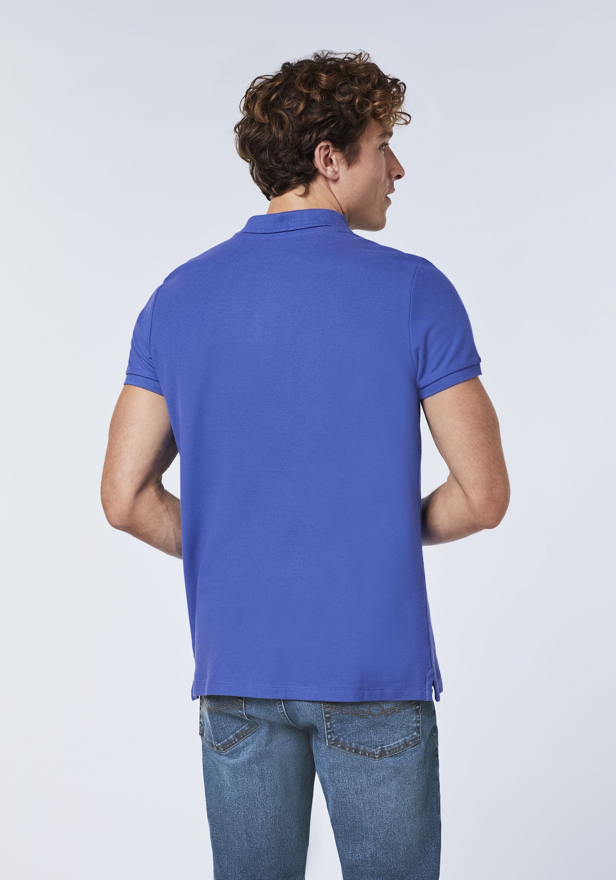 Jeans aus Piqué Dazzling Oklahoma 18-3949 Poloshirt Blue