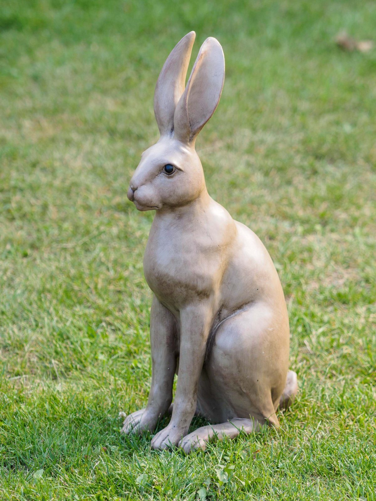 Aubaho Gartenfigur XL Hase Haus Tierwelt Garten Deko Osterhase Figur Kaninchen