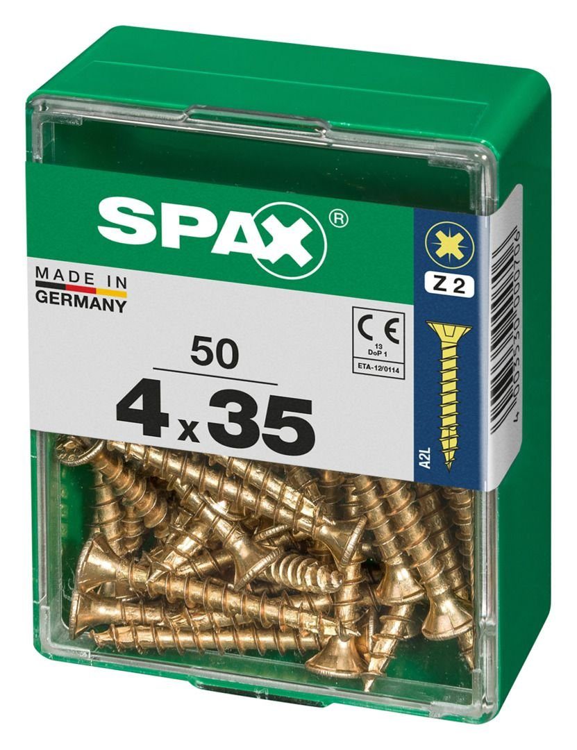 SPAX Holzbauschraube Spax Universalschrauben 4.0 35 PZ 50 2 Stk. mm - x