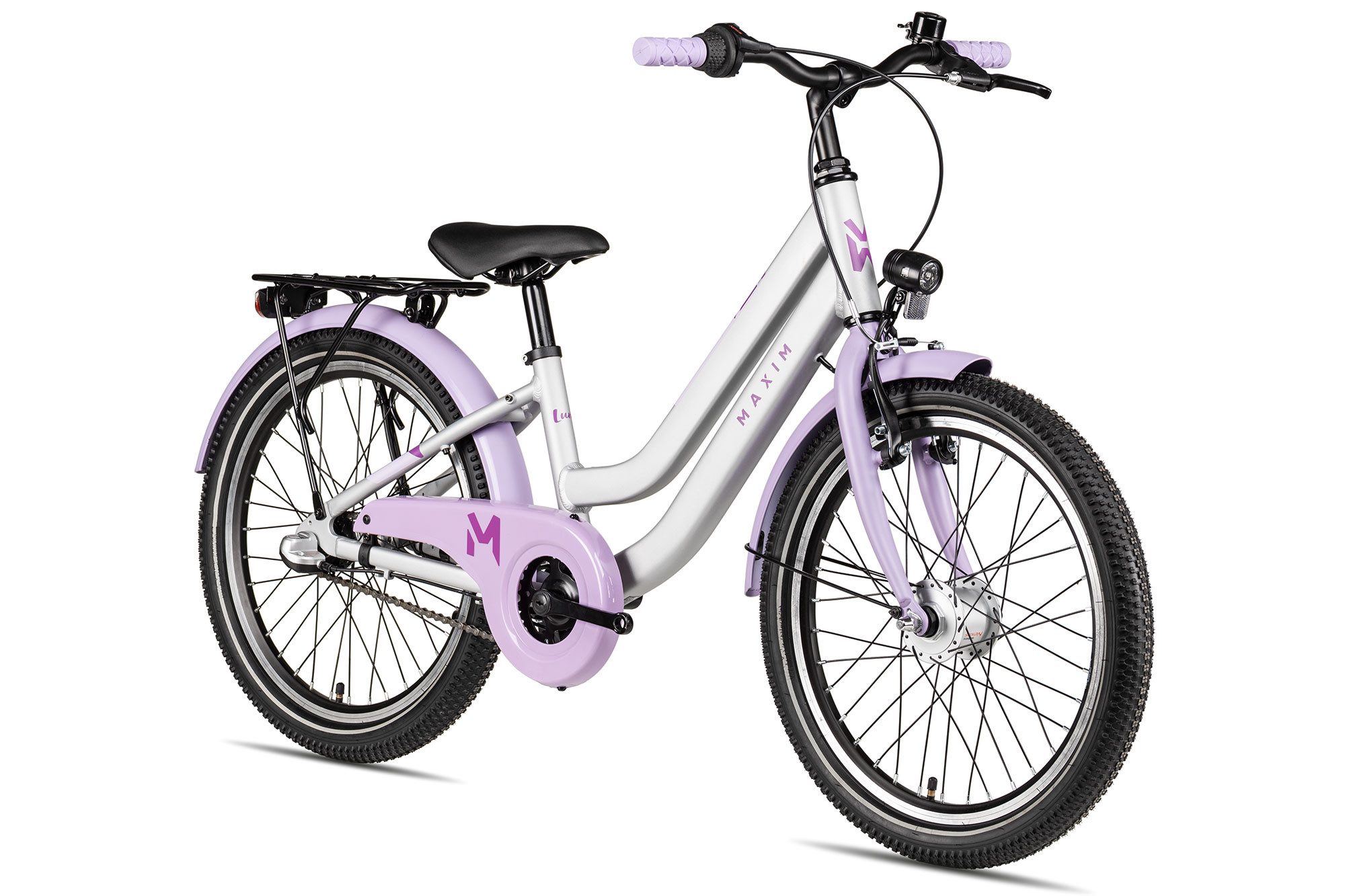 Maxim Kinderfahrrad Maxim Luna 20-3 Nexus, 3 Gang Shimano Nexus SG-3C41 Schaltwerk, Nabenschaltung Rücktritt, Nabenschaltung Rücktritt violett/rosa