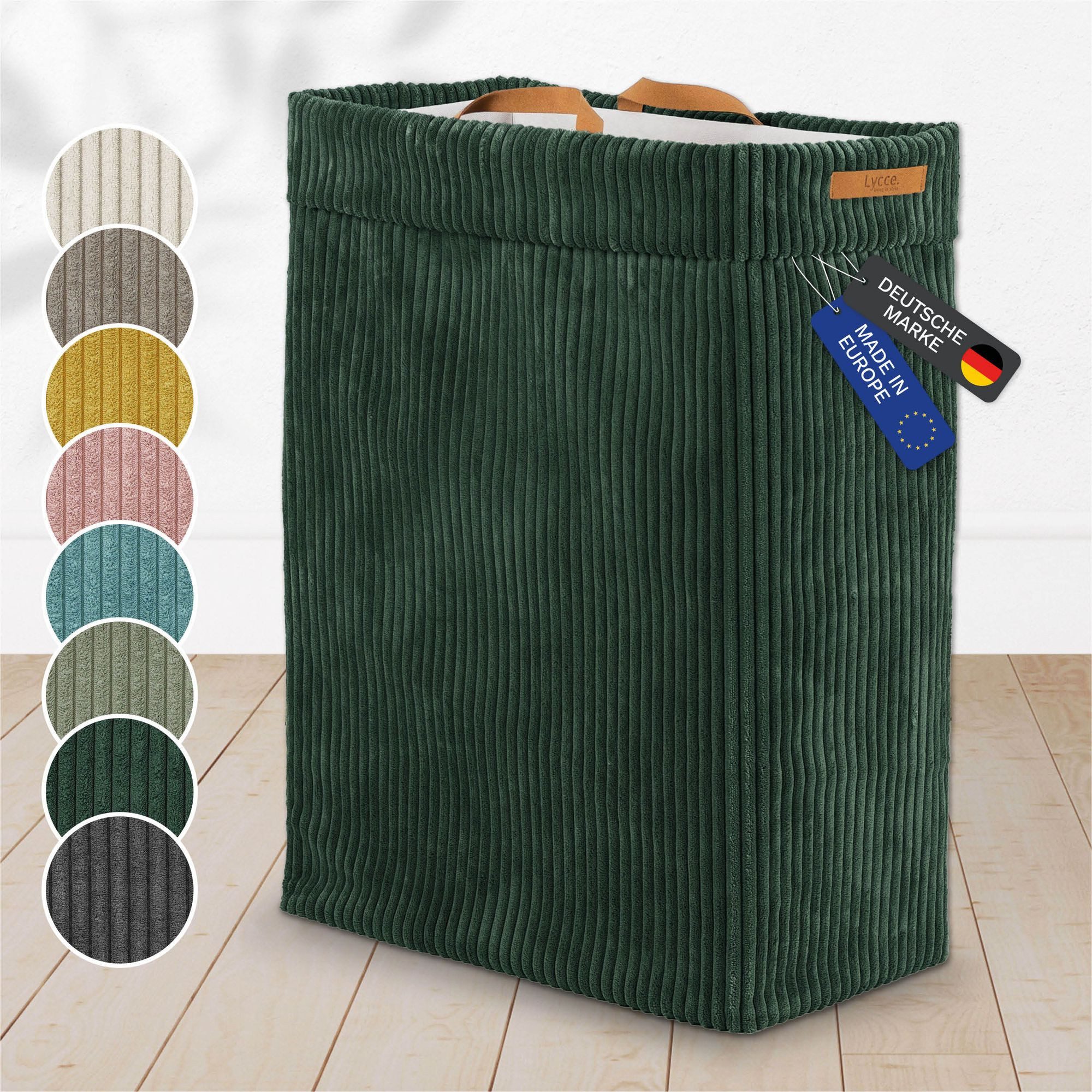 Lycce Wäschekorb Lycce Wäschekorb Cord – faltbar, waschbar & perfekt für Nischen