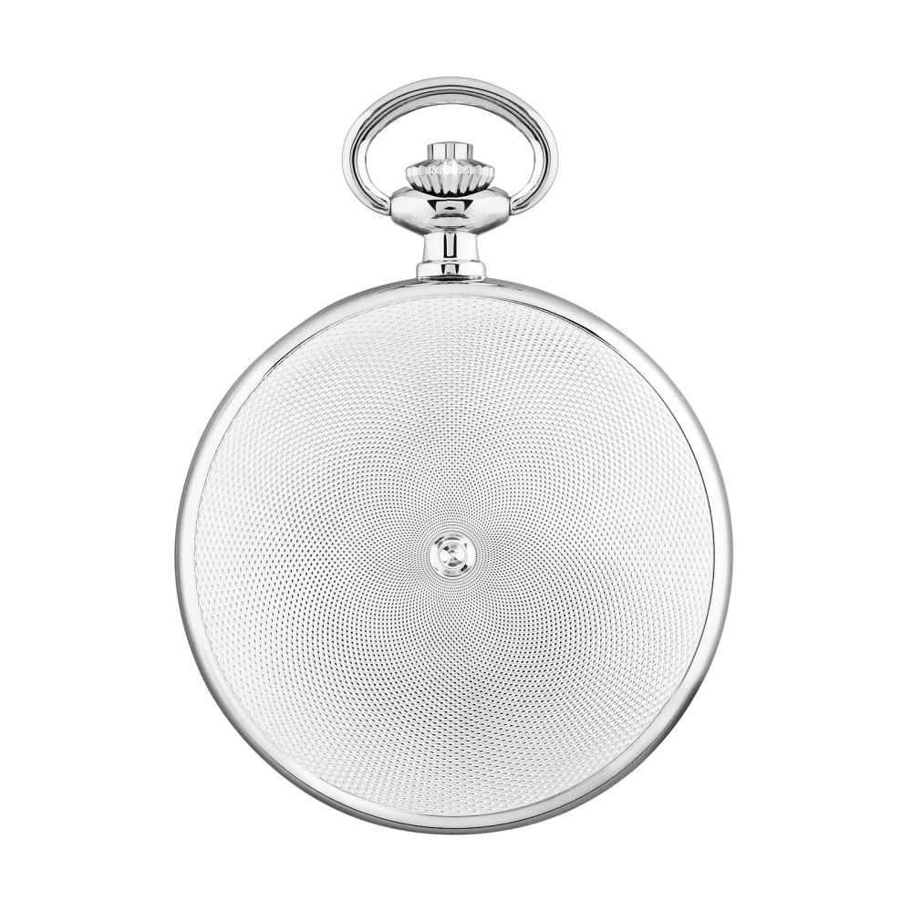 Hermann Jäckle Taschenuhr "Koblenz II" BigDate Quarz, 50 mm, mit Kette & Reiseetui, – Elegante Herrenuhr mit großer Datumsanzeige