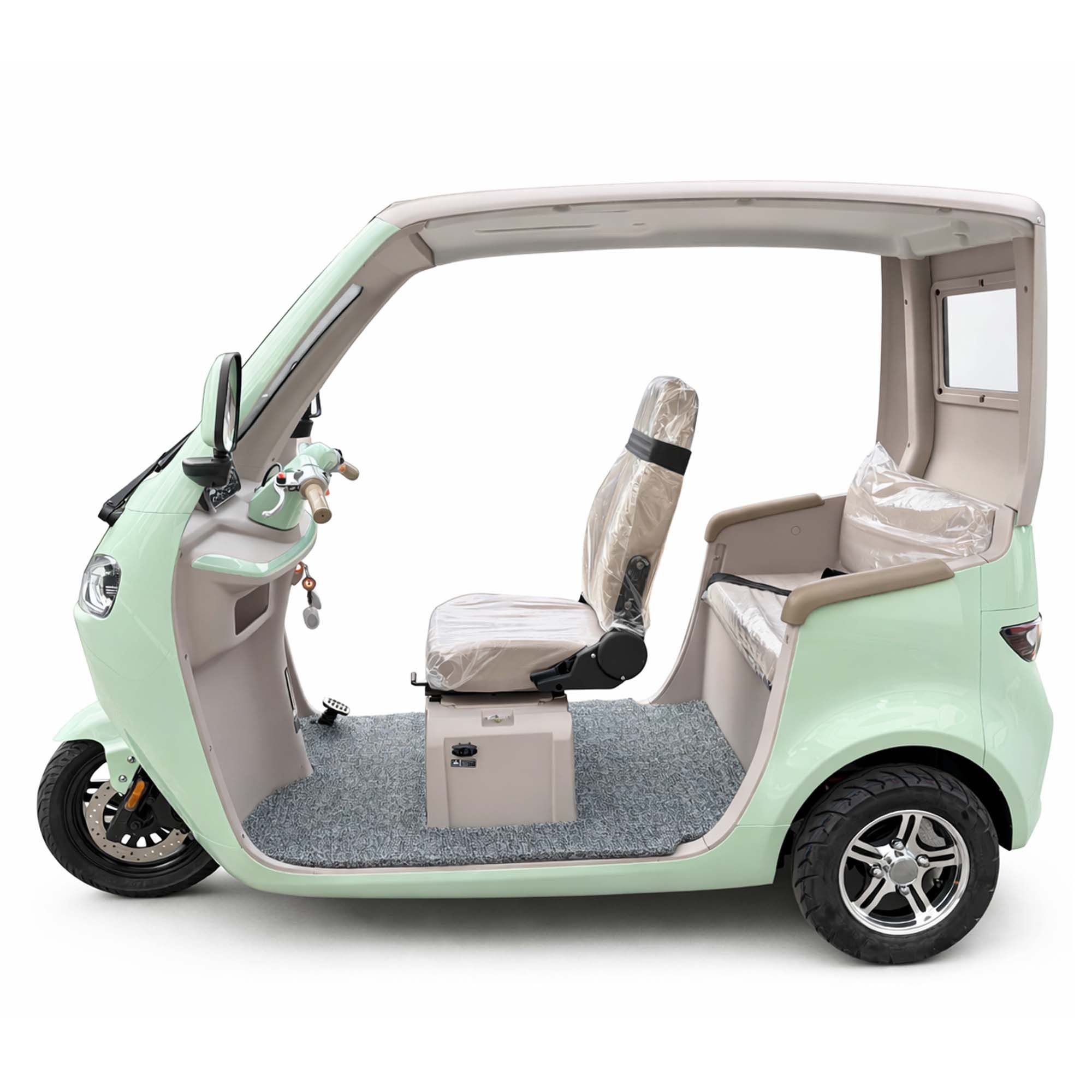 Urban Hopper E-Motorroller Elektro-Kabinenroller Urban Hopper Cabin Flex 2-Sitzer Seniorenmobil, 1200 W, 25 km/h, 1.2KW Motor Blei-Gel Akku 60V 45 Ah ca. 70km Reichweite