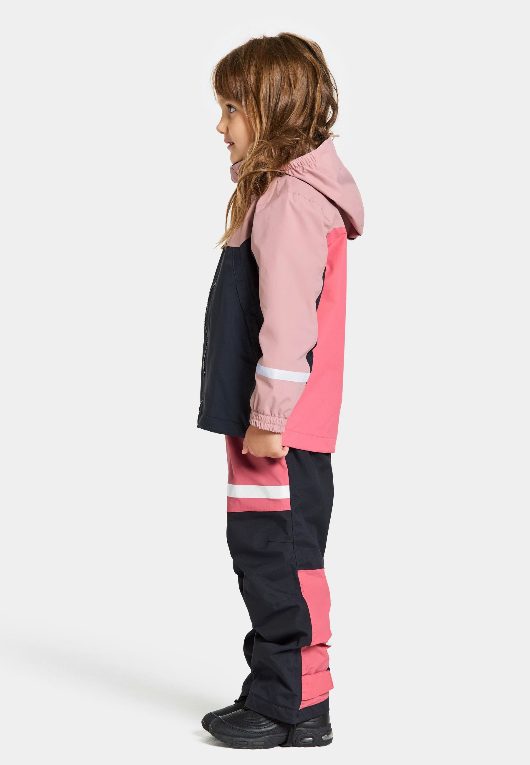 Didriksons Regenjacke Übergangsjacke Für Kinder wasserdicht winddicht atmungsaktiv PILVI mit Kapuze mit Taschen