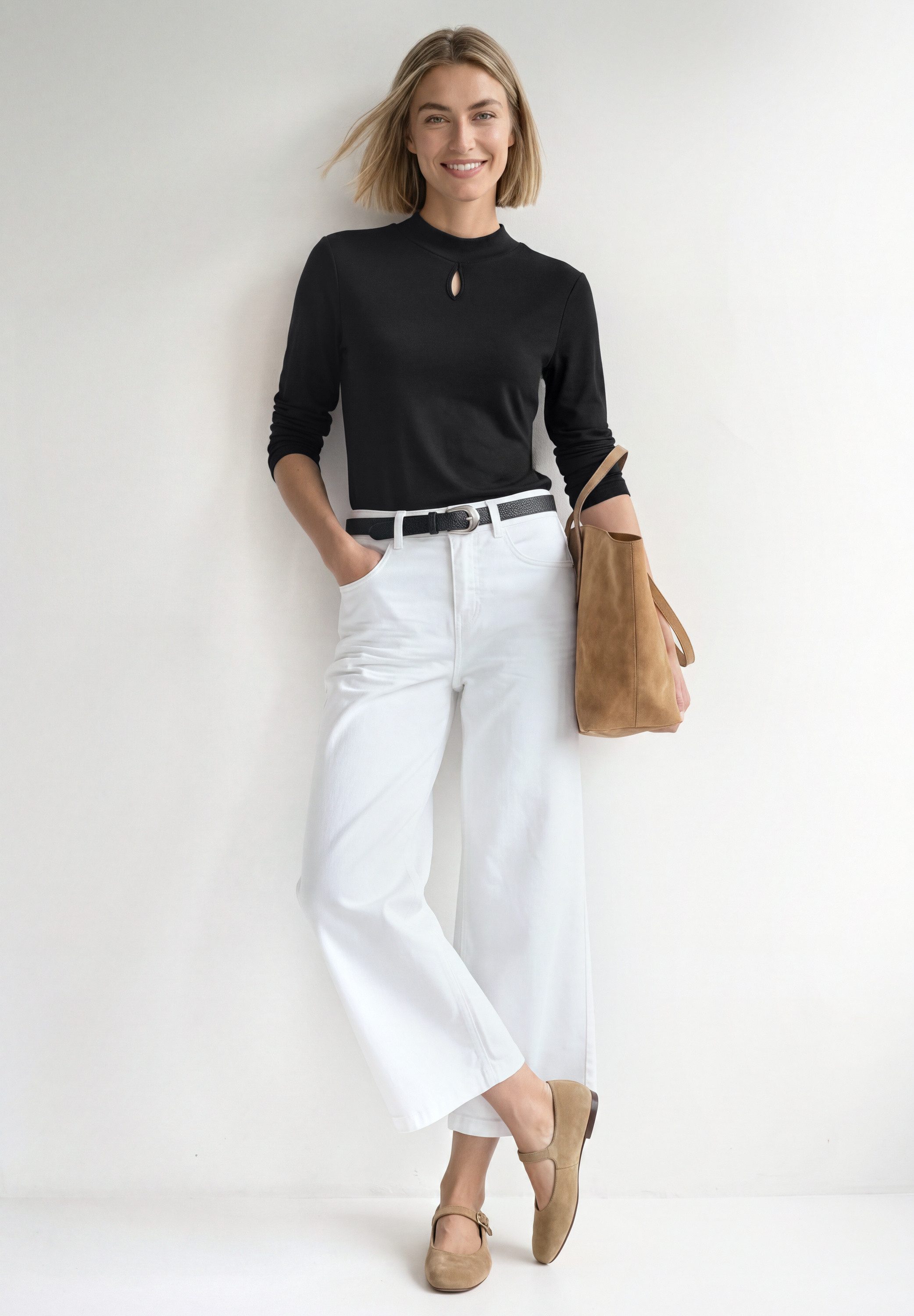 STREET ONE Langarmshirt mit Stehkragen – Bild 3 von 5