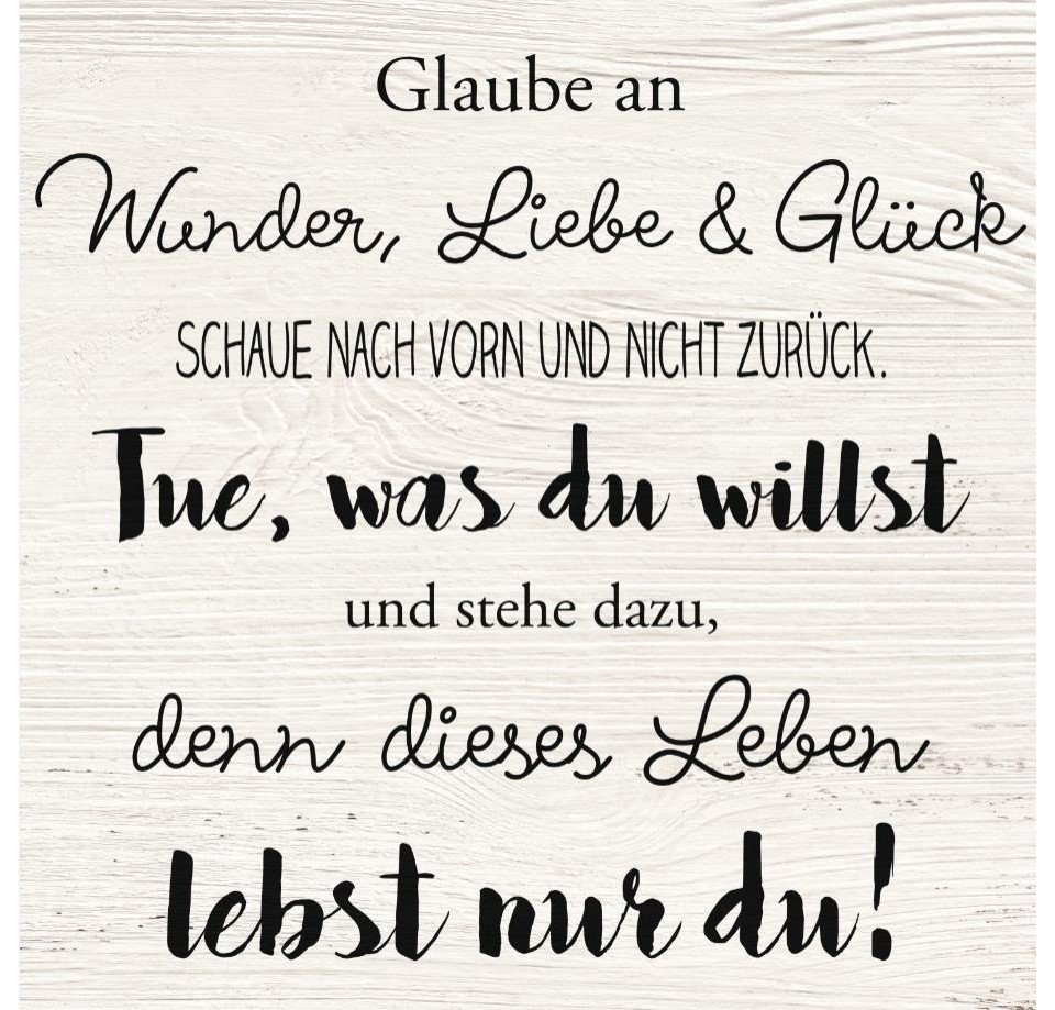 The Wall - the art of framing AG Wandbild Deco-Block Bild - Wunder Liebe Gl günstig online kaufen