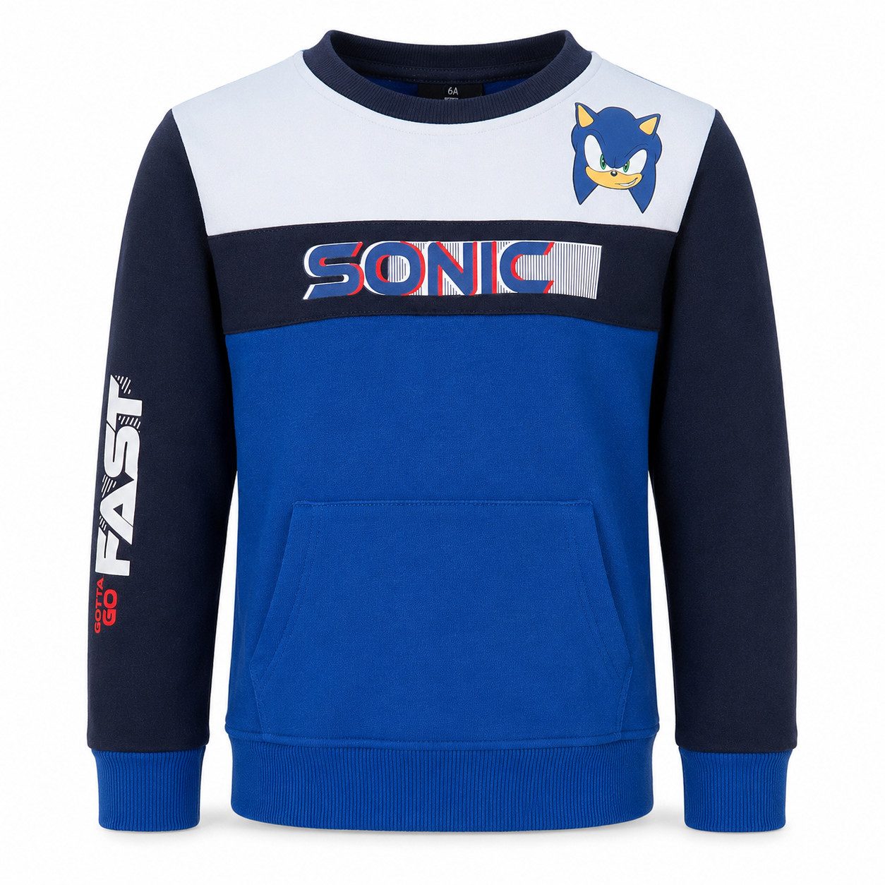 Sonic The Hedgehog Rundhalspullover Sonic the Hedgehog Kinder Jungen Pullover Sweater Pulli Gr. 92 bis 128
