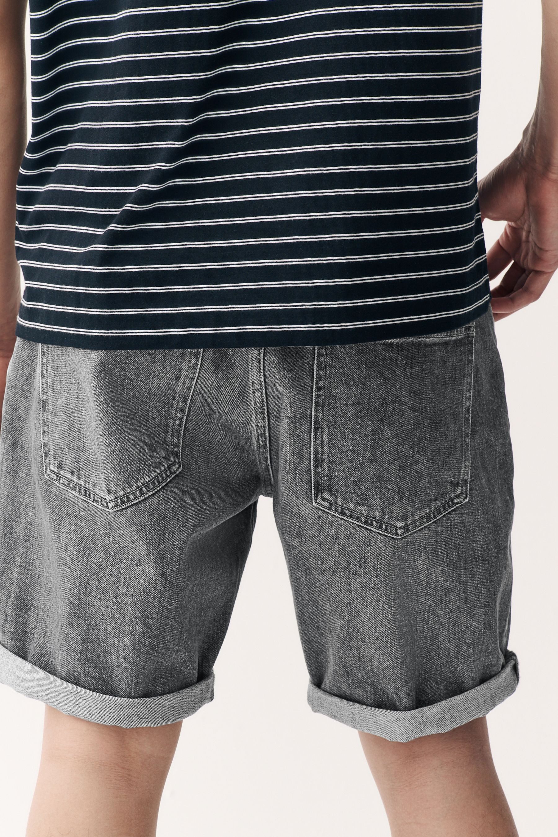 Next Jeansshorts Straight Fit Jeansshorts mit günstig online kaufen