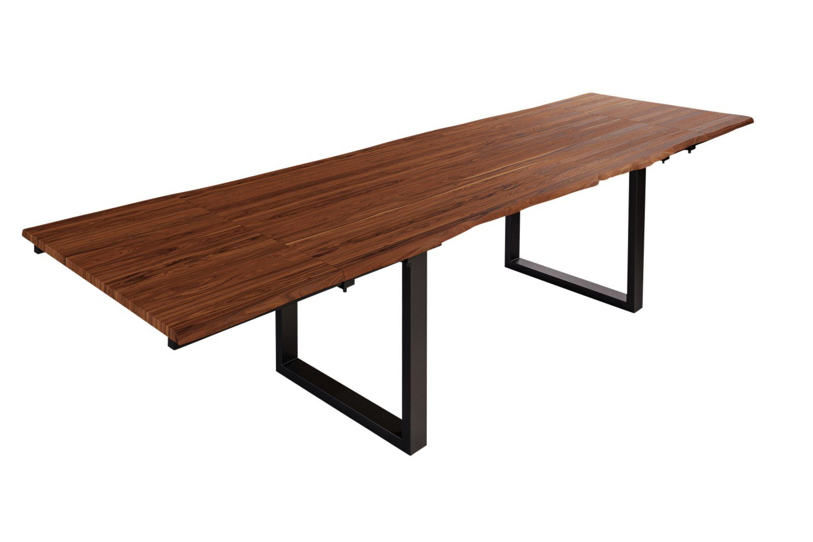 SAM® Baumkantentisch Dion, natürliche Baumkante, nougatfarben, Akazienholz massiv, 2