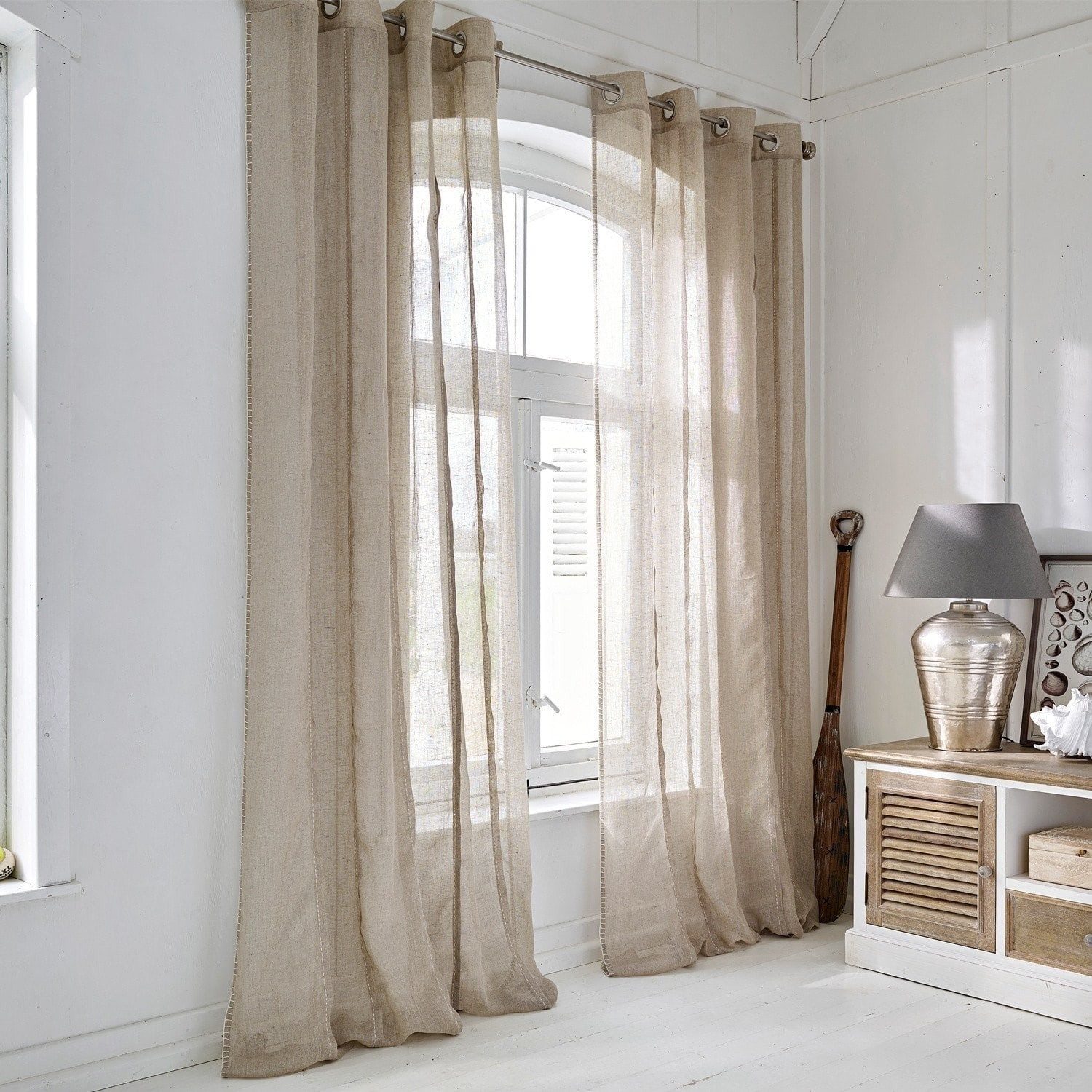 Mirabeau Vorhang Gardine Blanchy leinen