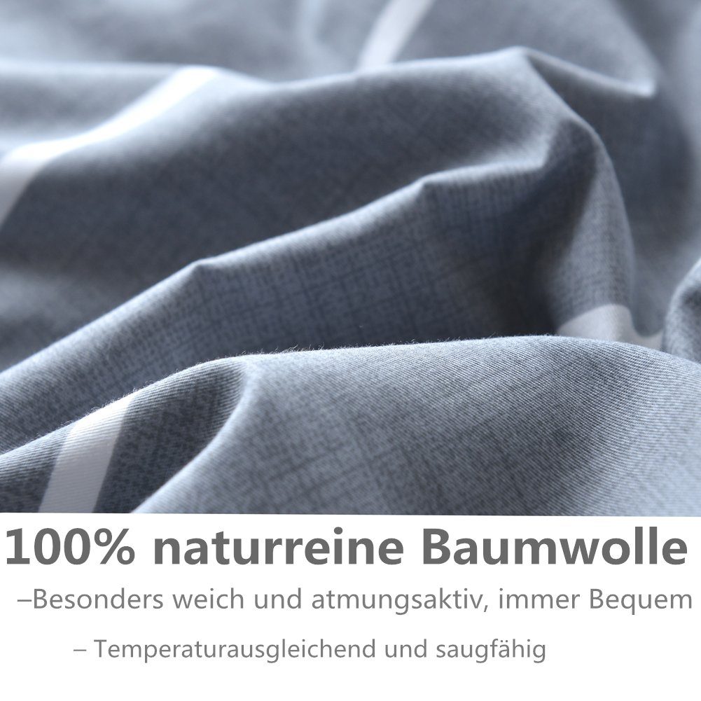 KEAYOO Bettwäsche STRIPE, Baumwolle, 2 teilig, günstig online kaufen
