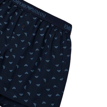 Emporio Armani Boxershorts Boxer Loungewear (1-St) mit Muster aus kleinen Markenlogos