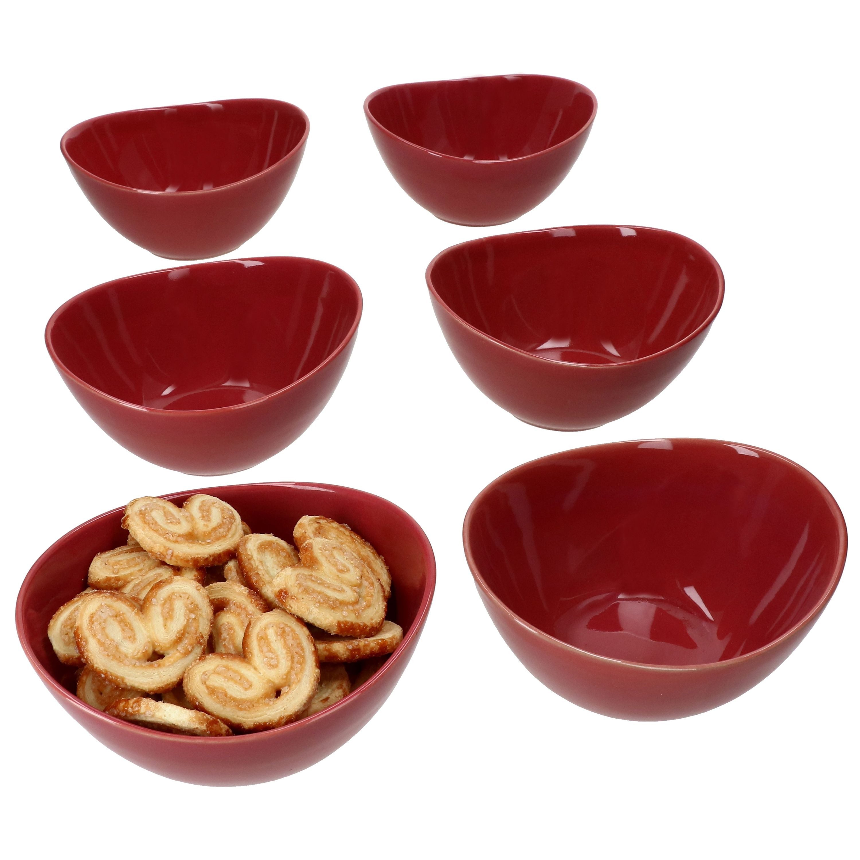 MÄSER Müslischale Mäser 6x Natural Müsli-Schale 400ml Steingut 6 Personen, Steingut