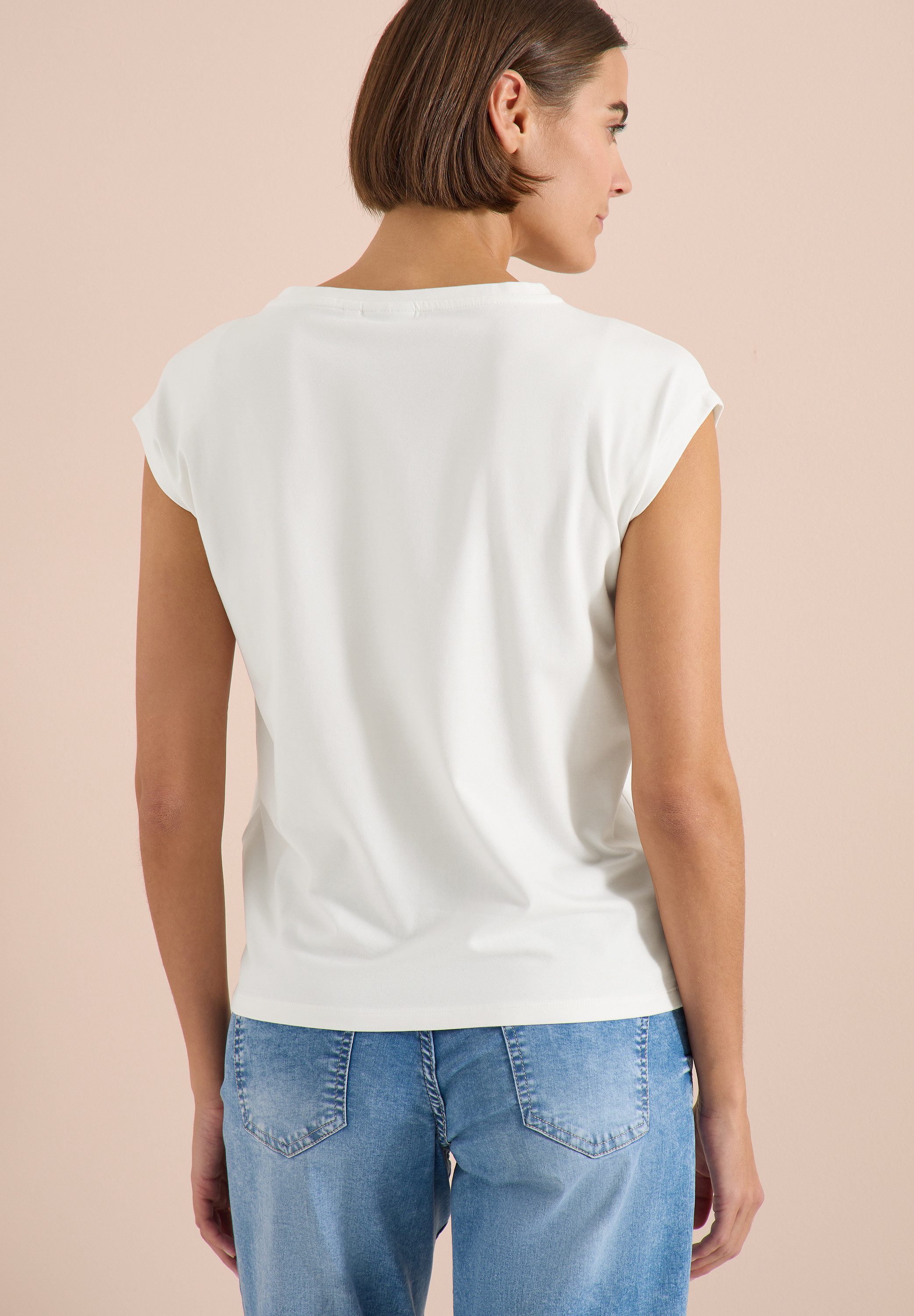 CECIL Kurzarmshirt Sommershirt mit Knotendetail – Bild 2 von 5