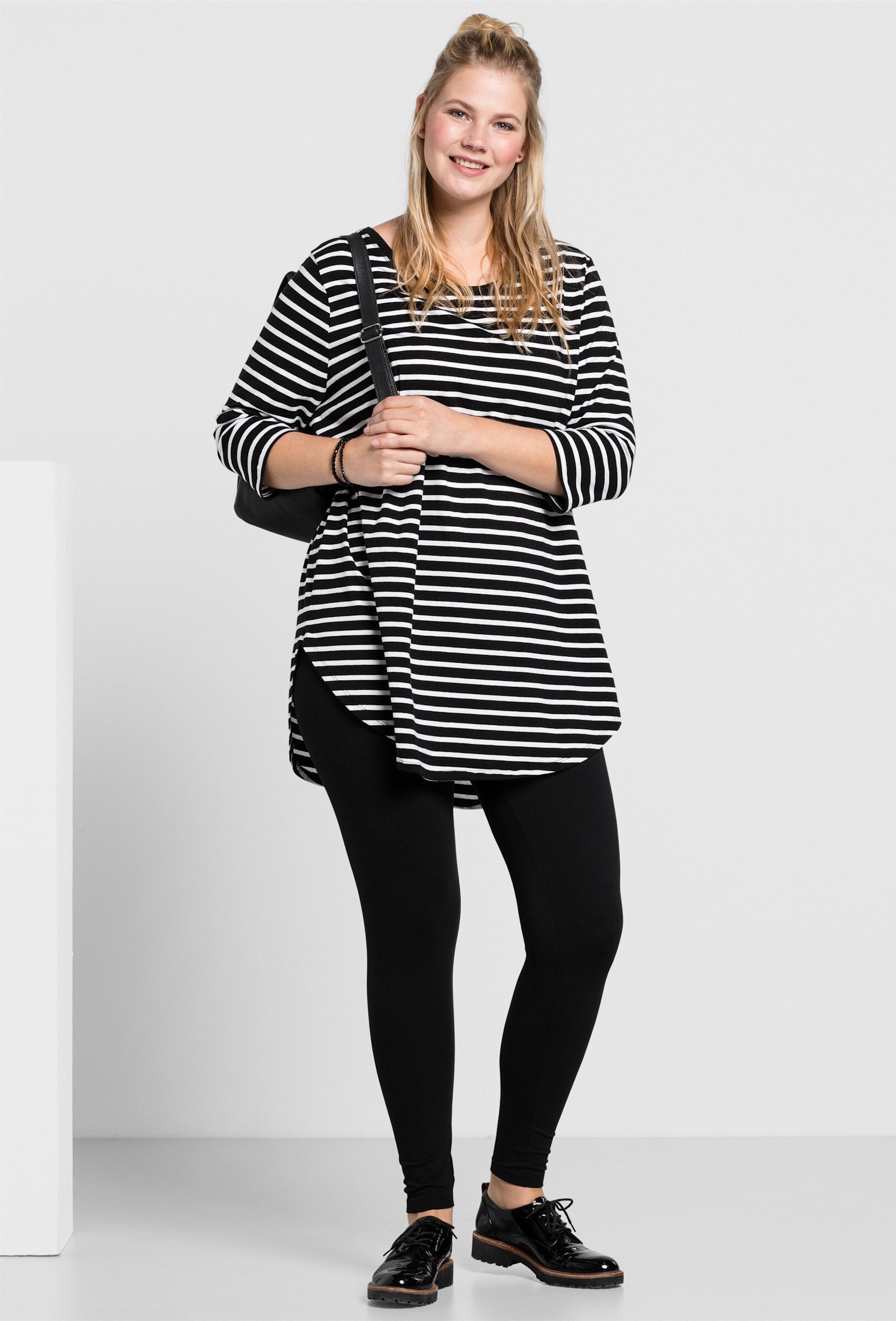 Sheego Jerseyhose Leggings . aus hautfreundlichem Baumwoll-Mix günstig online kaufen