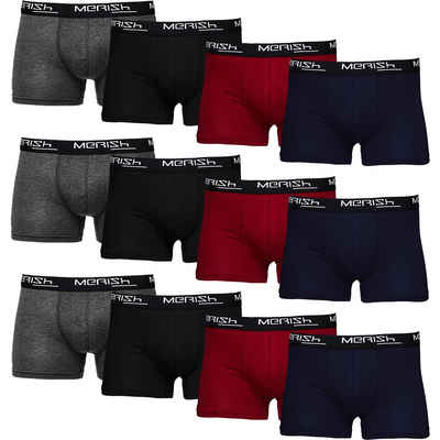 MERISH Boxershorts Herren Männer Unterhosen Baumwolle Premium Qualität perfekte Passform (Vorteilspack, 12er Pack) S - 7XL